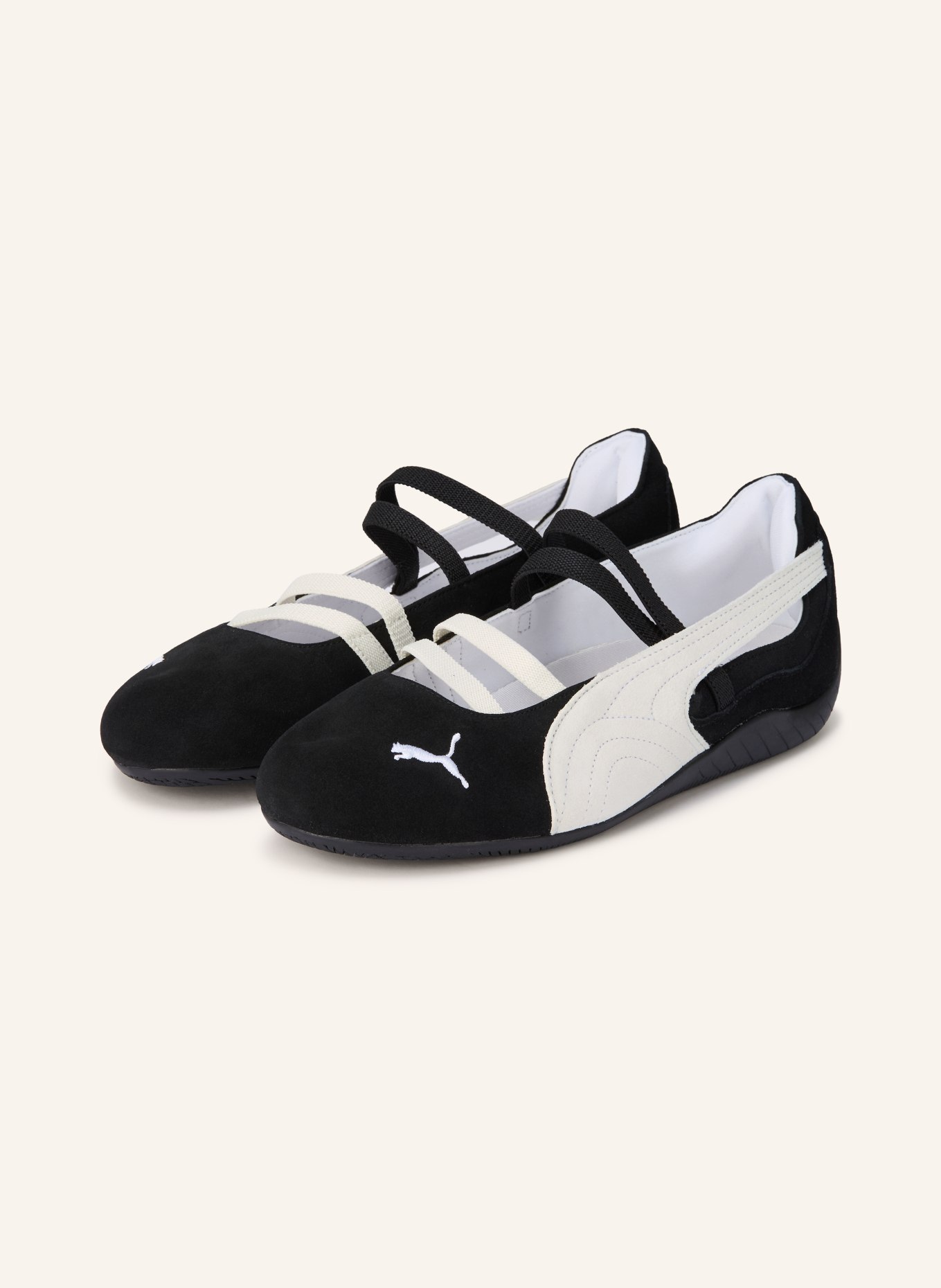 PUMA SPEEDCAT ballerina flats: BLACK / WHITE