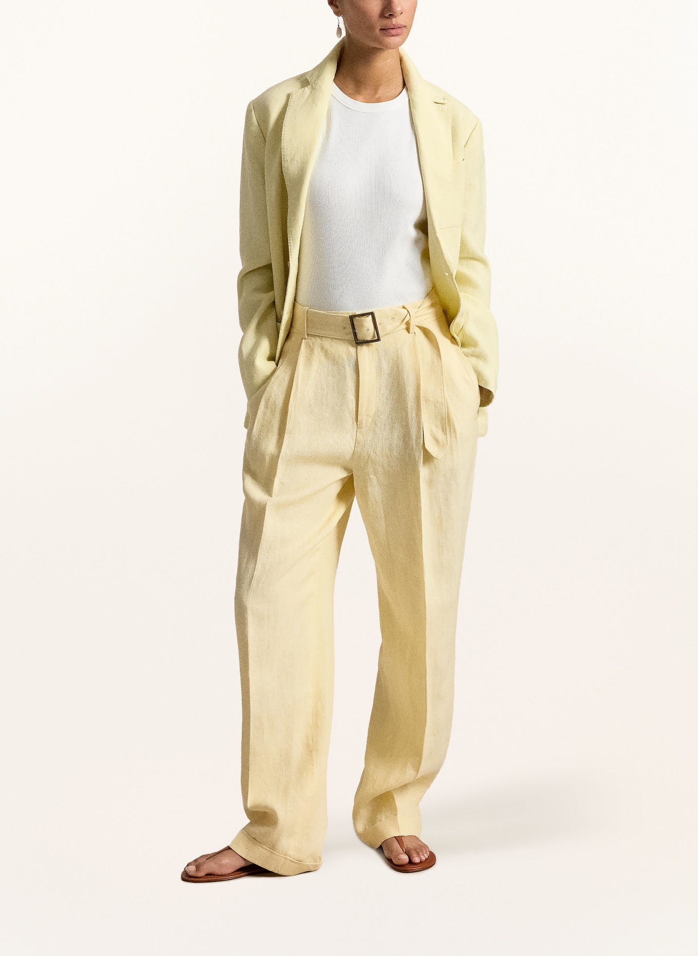 POLO RALPH LAUREN Leinenhose: GELB