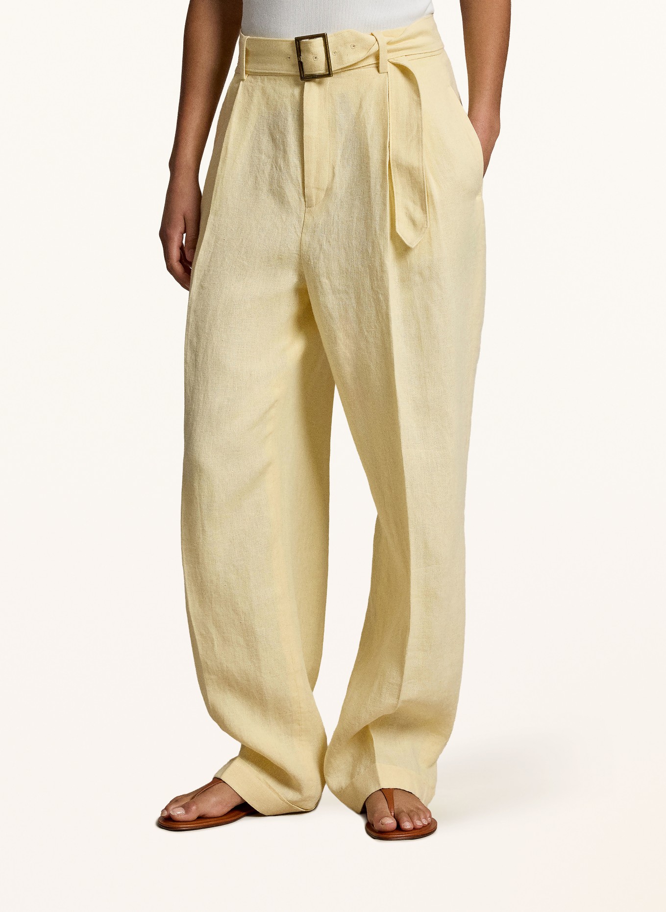 POLO RALPH LAUREN Leinenhose: GELB