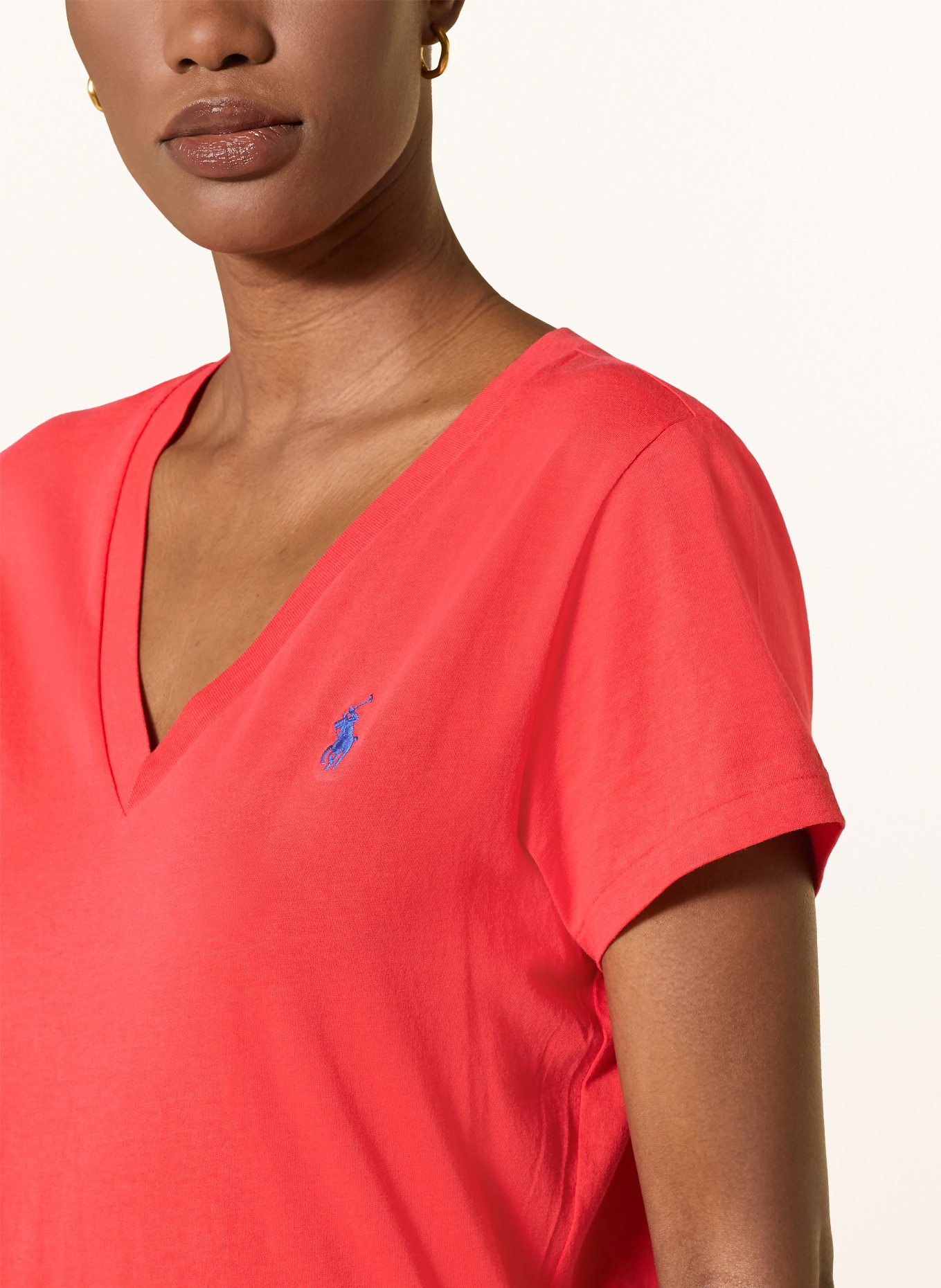 POLO RALPH LAUREN T-Shirt: ROT / DUNKELBLAU