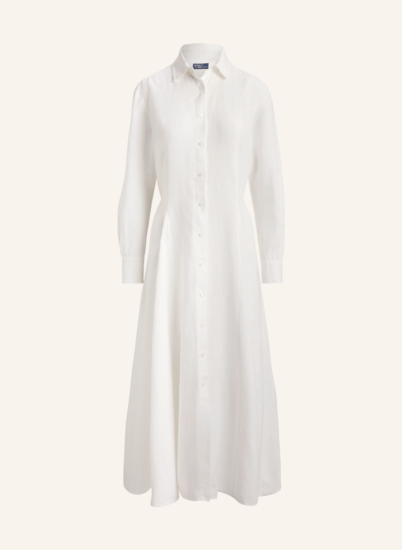 POLO RALPH LAUREN Sukienka koszulowa z lnu: BIAŁY