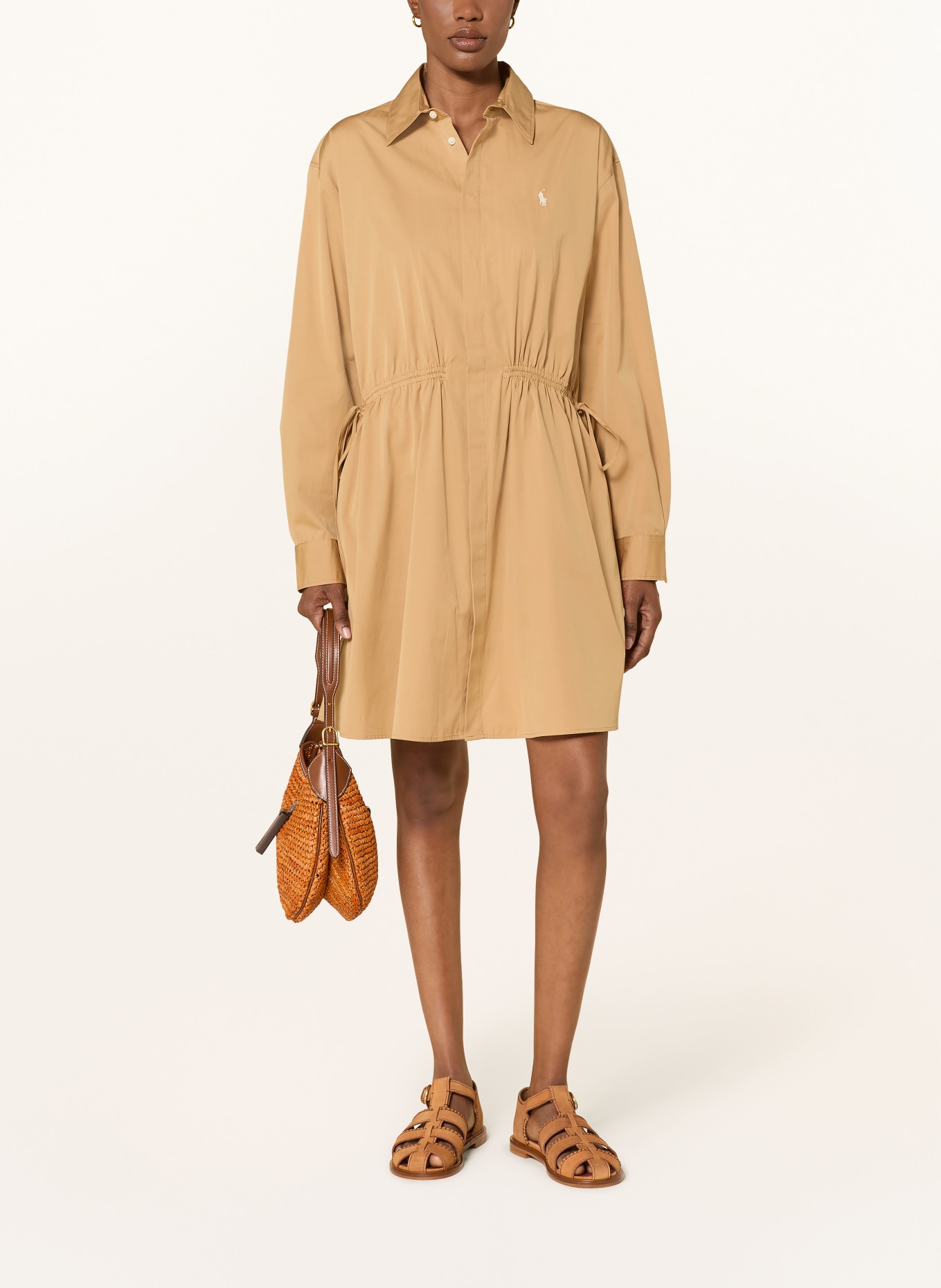 POLO RALPH LAUREN Hemdblusenkleid: CAMEL