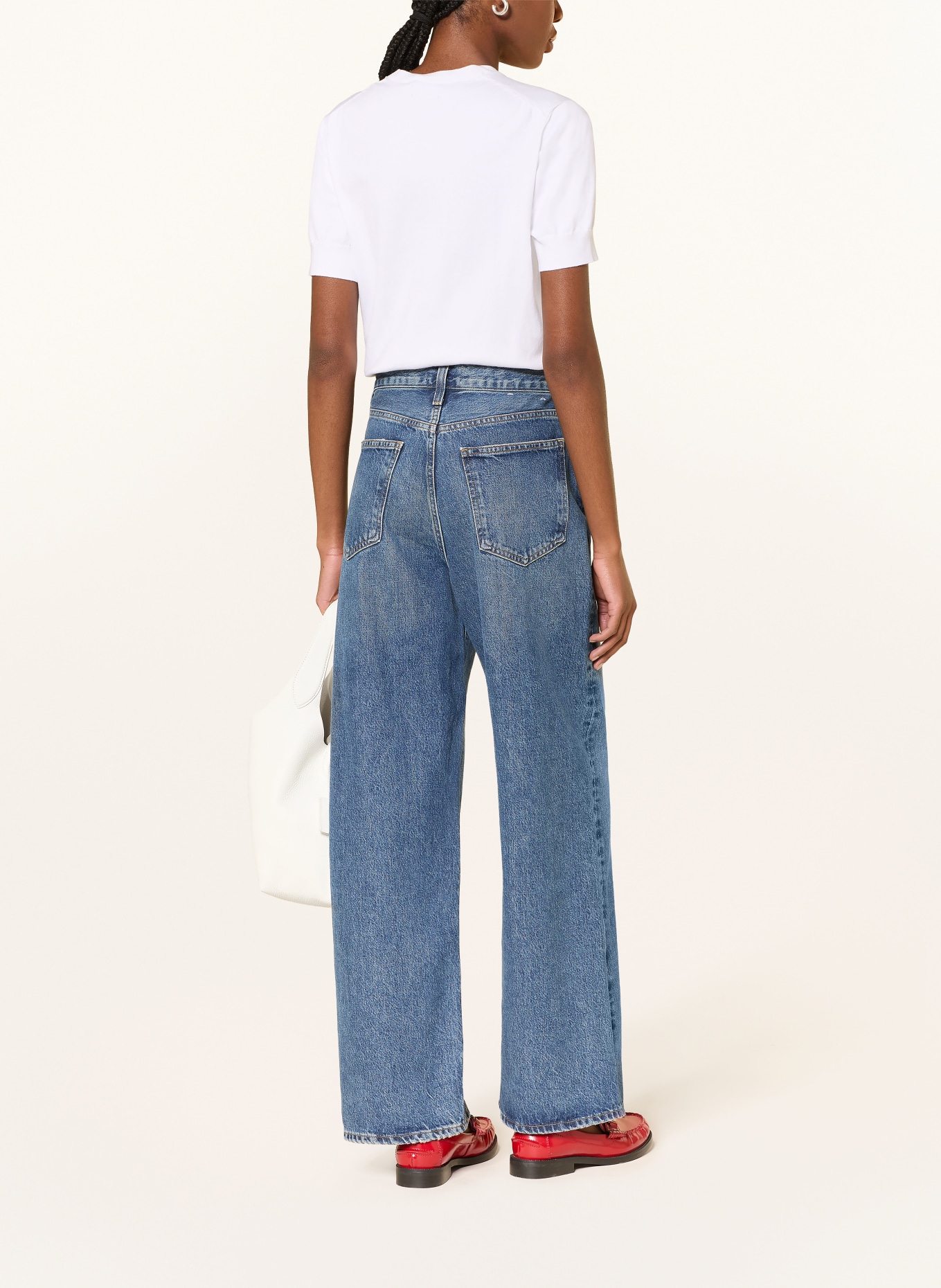 POLO RALPH LAUREN Strickjacke: WEISS / DUNKELBLAU