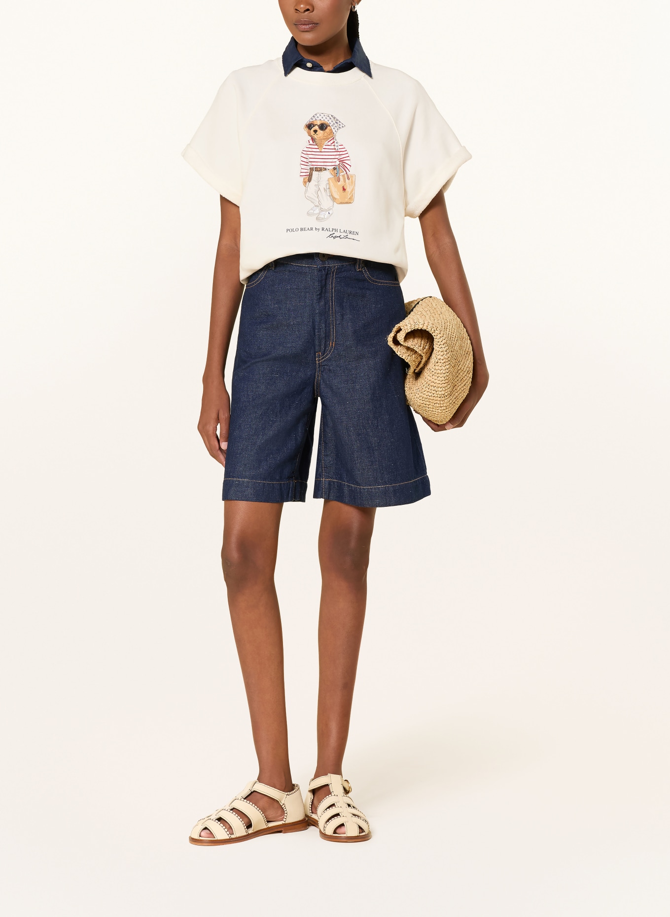 POLO RALPH LAUREN Sweatshirt: ECRU