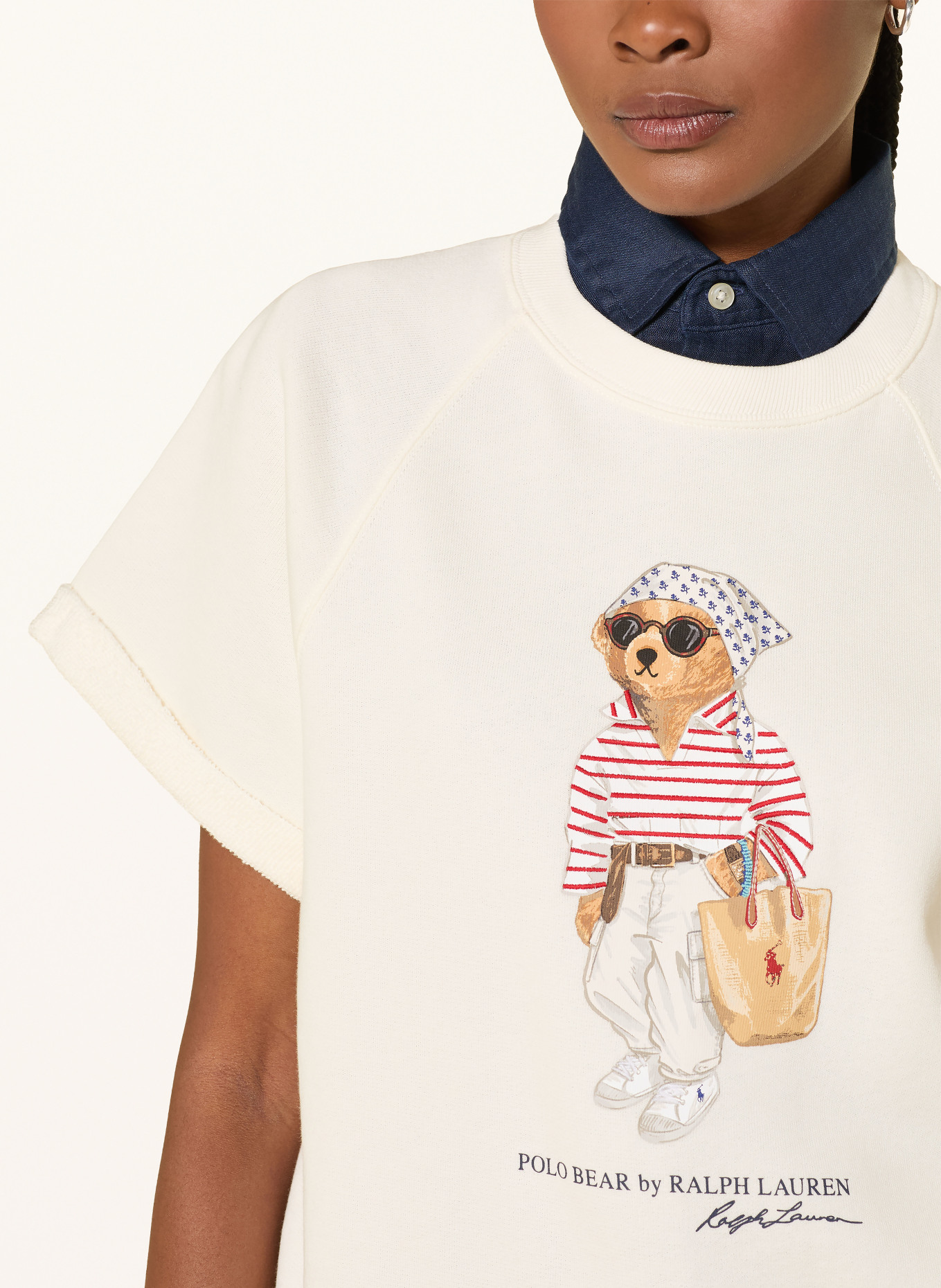 POLO RALPH LAUREN Sweatshirt: ECRU