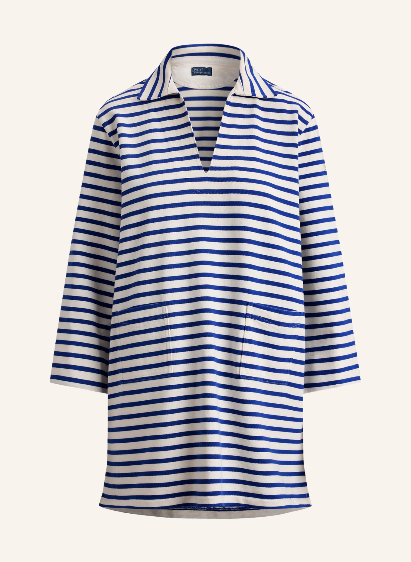 POLO RALPH LAUREN Jerseykleid: BLAU / WEISS
