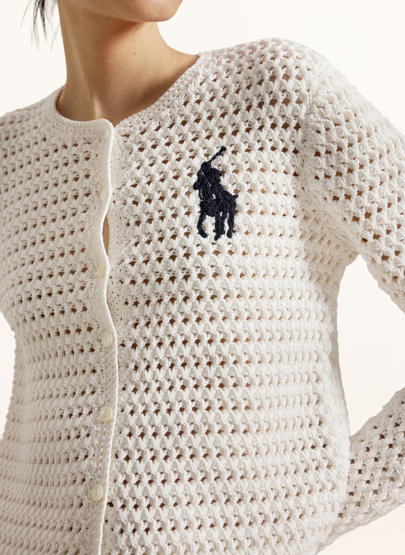 POLO RALPH LAUREN Svetr: BÍLÁ