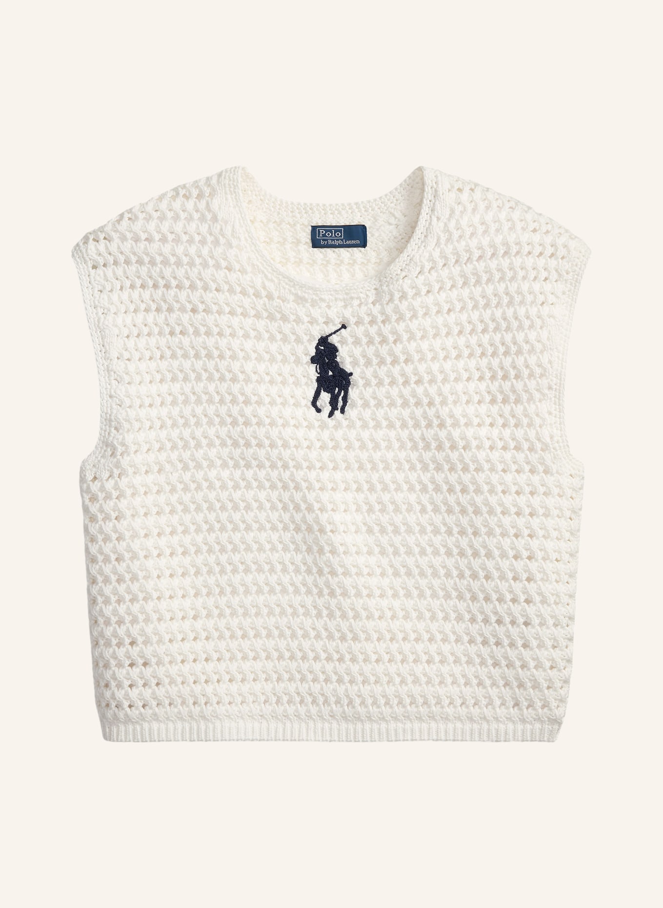POLO RALPH LAUREN Stricktop: WEISS