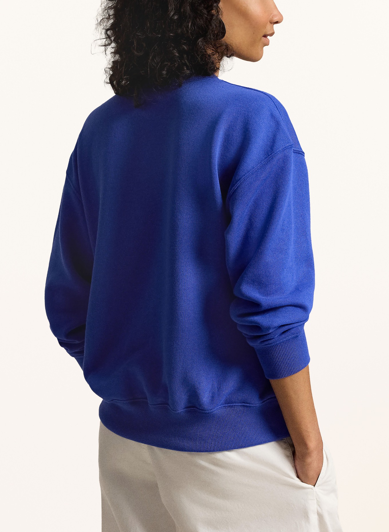 POLO RALPH LAUREN Sweatshirt: BLAU / BRAUN / WEISS