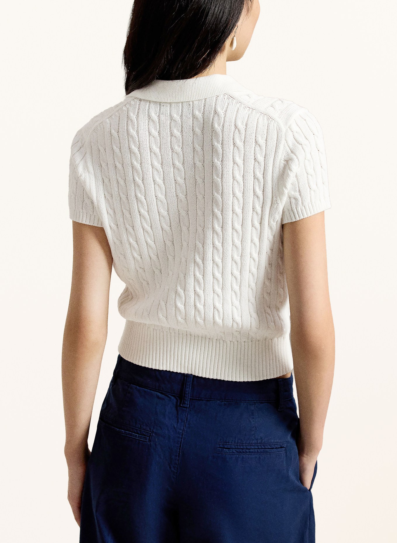 POLO RALPH LAUREN Strick-Poloshirt: WEISS