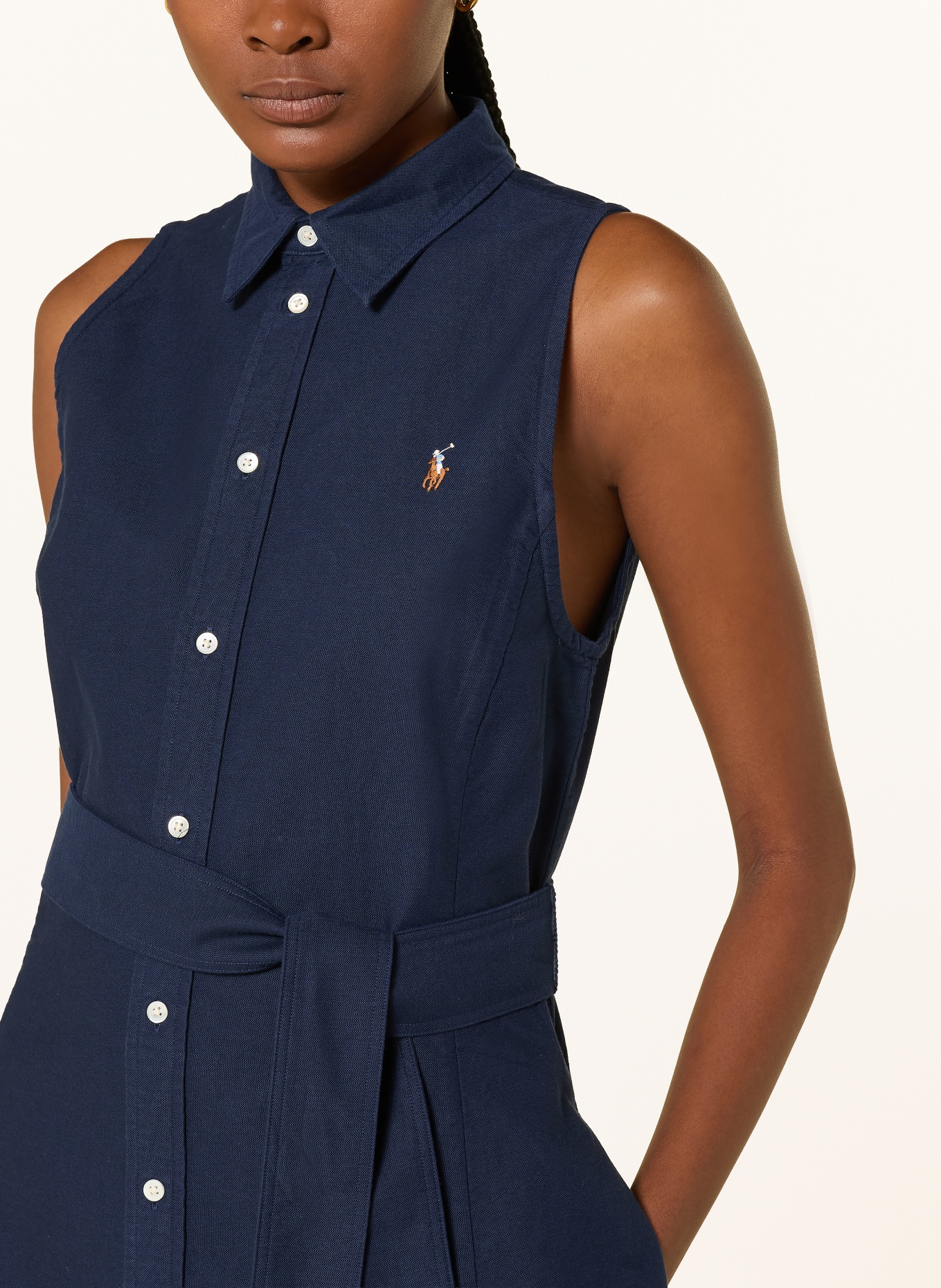 POLO RALPH LAUREN Hemdblusenkleid: DUNKELBLAU