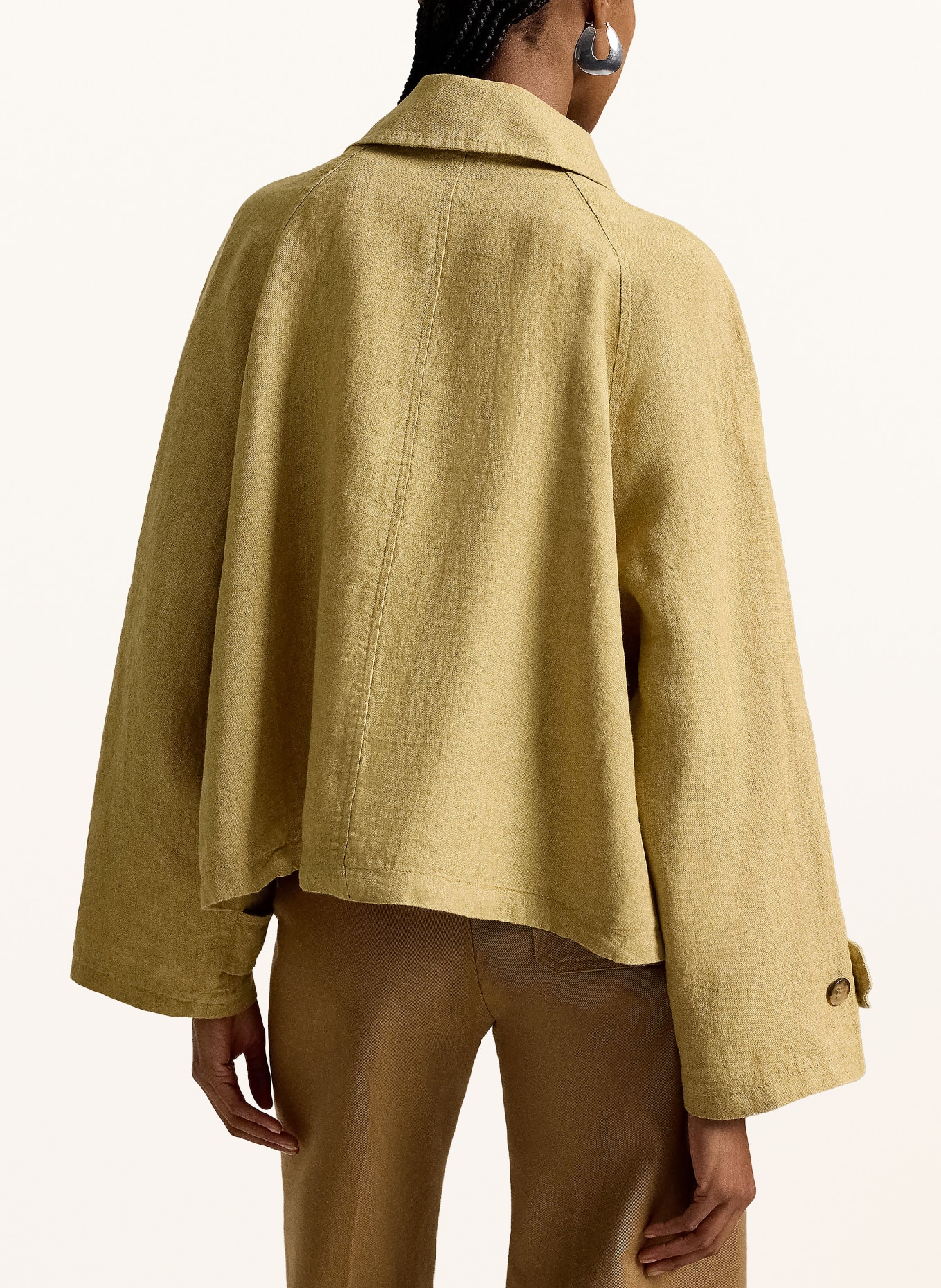 POLO RALPH LAUREN Overjas van linnen: CAMEL