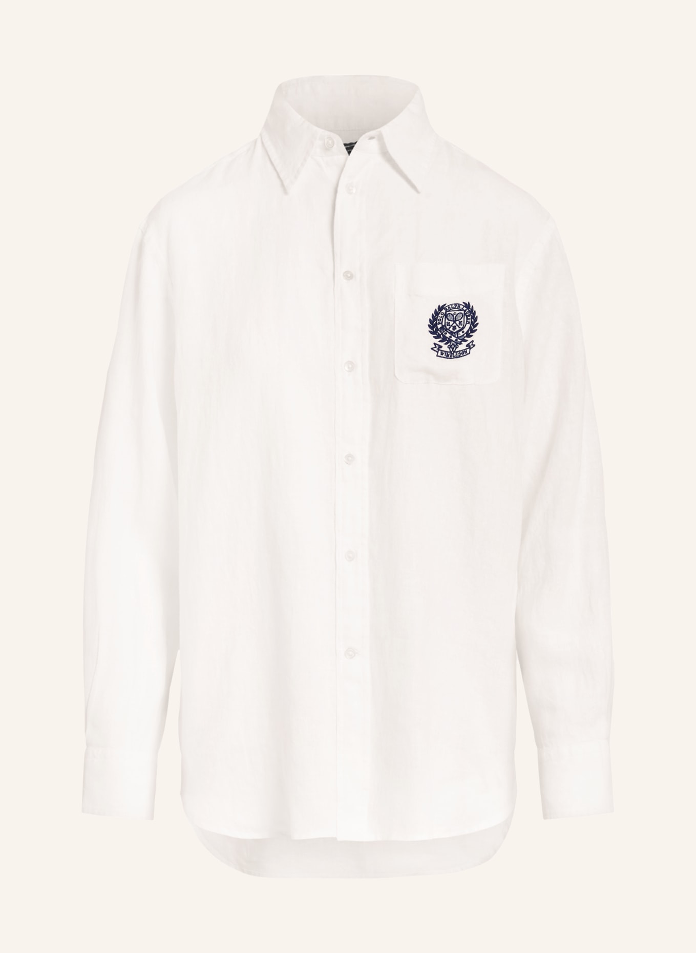 POLO RALPH LAUREN Hemdbluse aus Leinen: WEISS