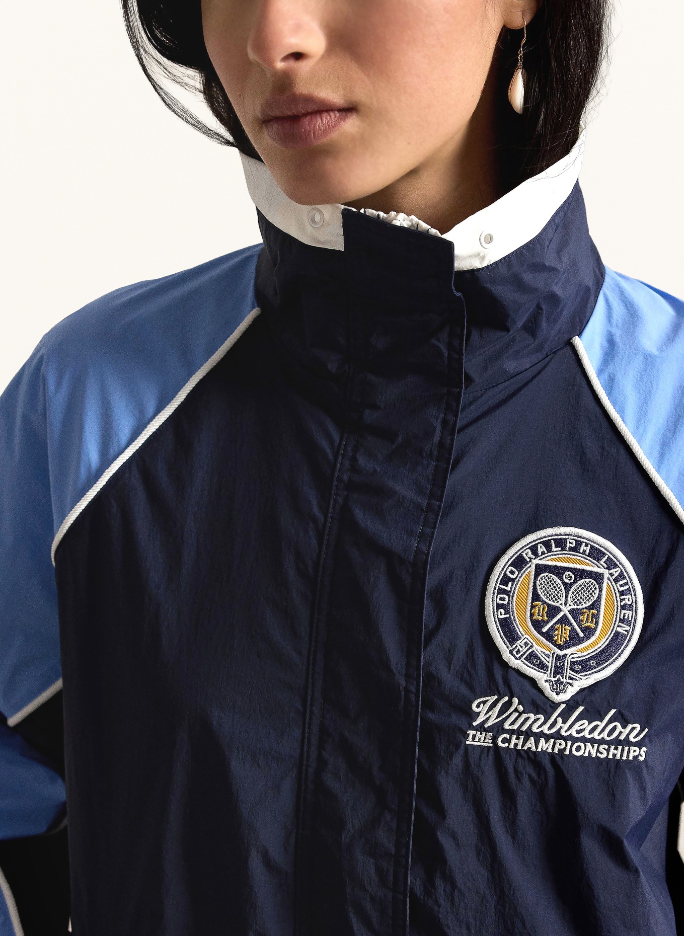 POLO RALPH LAUREN Blouson: DUNKELBLAU / HELLBLAU / WEISS