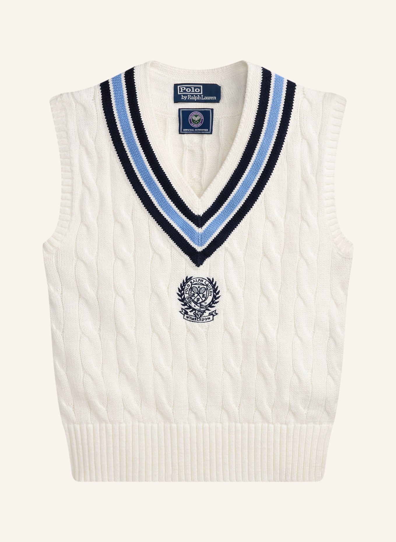 POLO RALPH LAUREN Vestjes: WIT / LICHTBLAUW / DONKERBLAUW