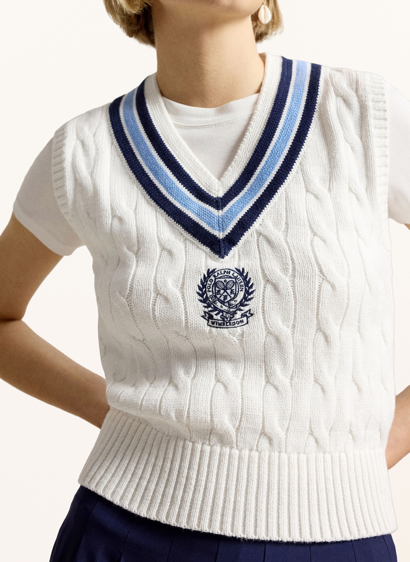 POLO RALPH LAUREN Vestjes: WIT / LICHTBLAUW / DONKERBLAUW