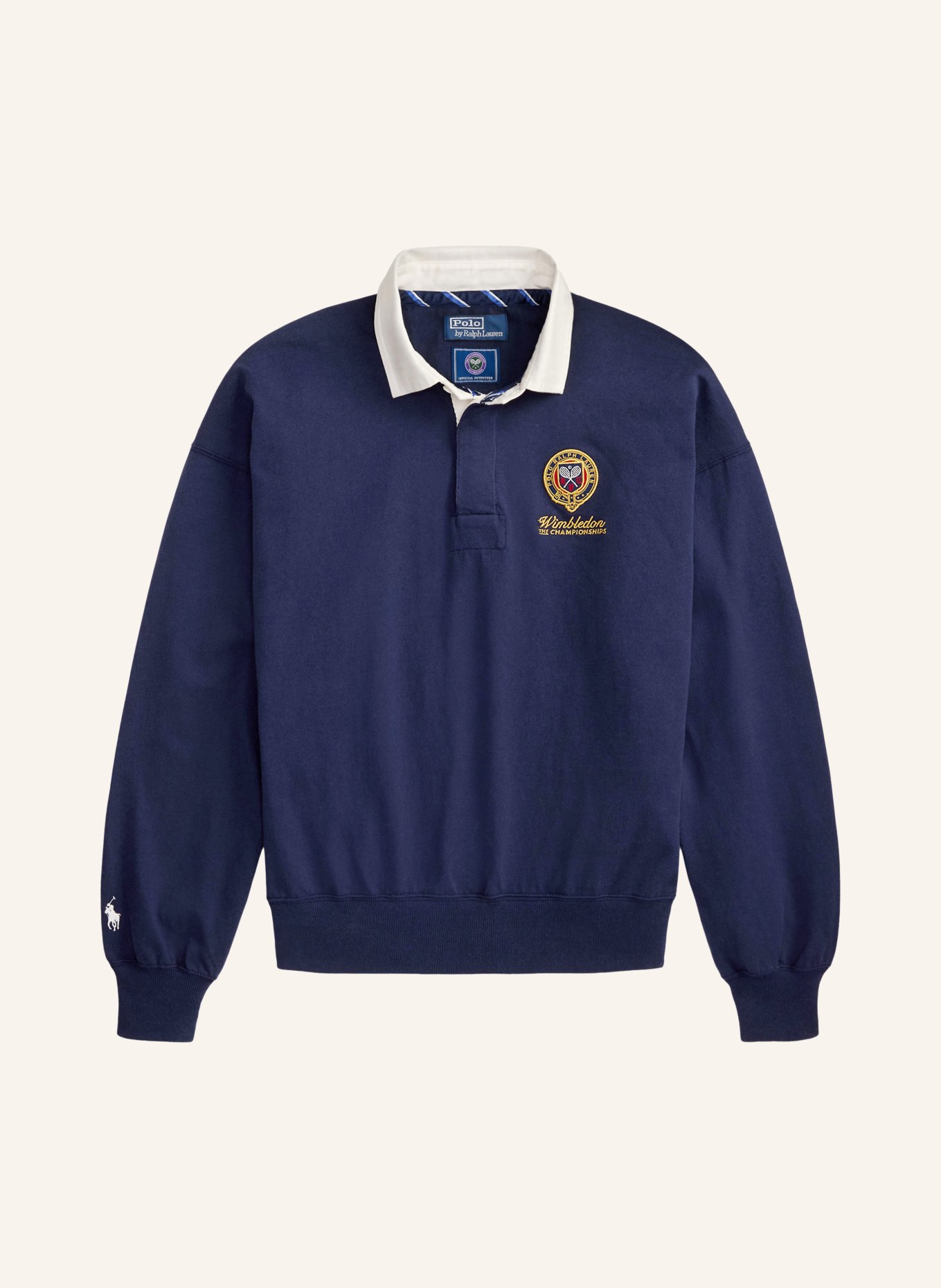 POLO RALPH LAUREN Rugbyshirt: DONKERBLAUW / DONKERGEEL