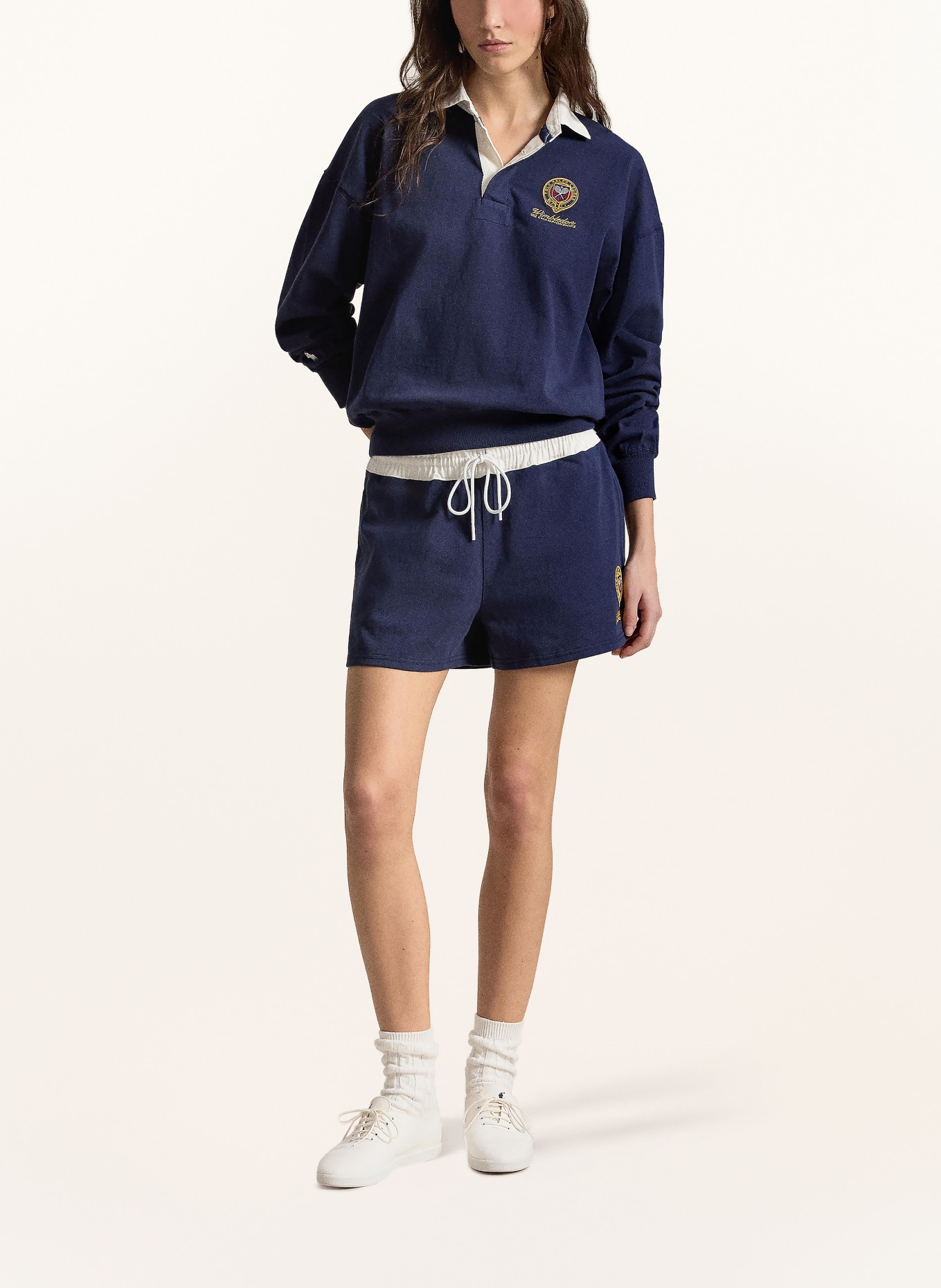 POLO RALPH LAUREN Rugbyshirt: DONKERBLAUW / DONKERGEEL