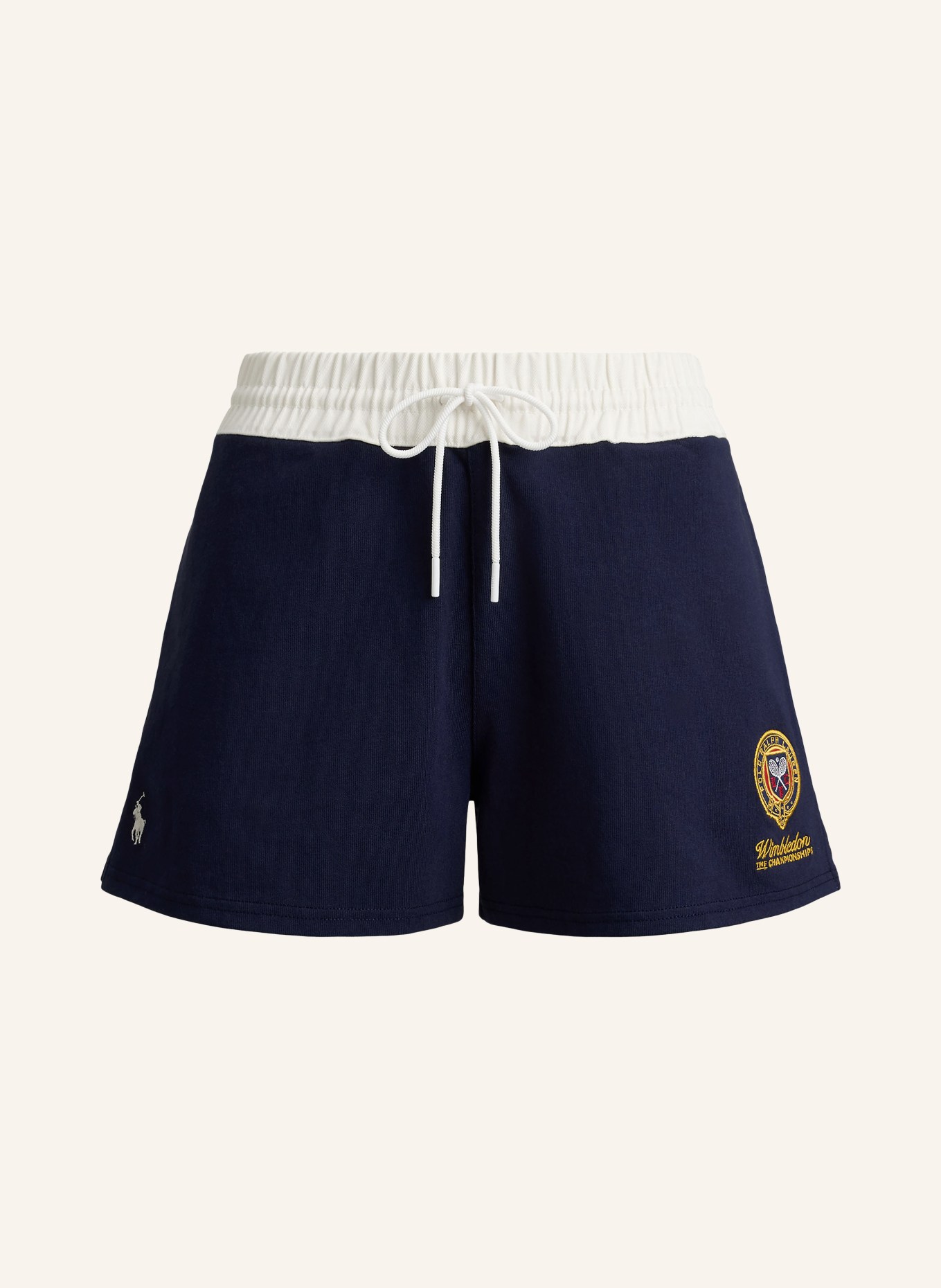 POLO RALPH LAUREN Sweatshorts: DUNKELBLAU / DUNKELGELB / WEISS