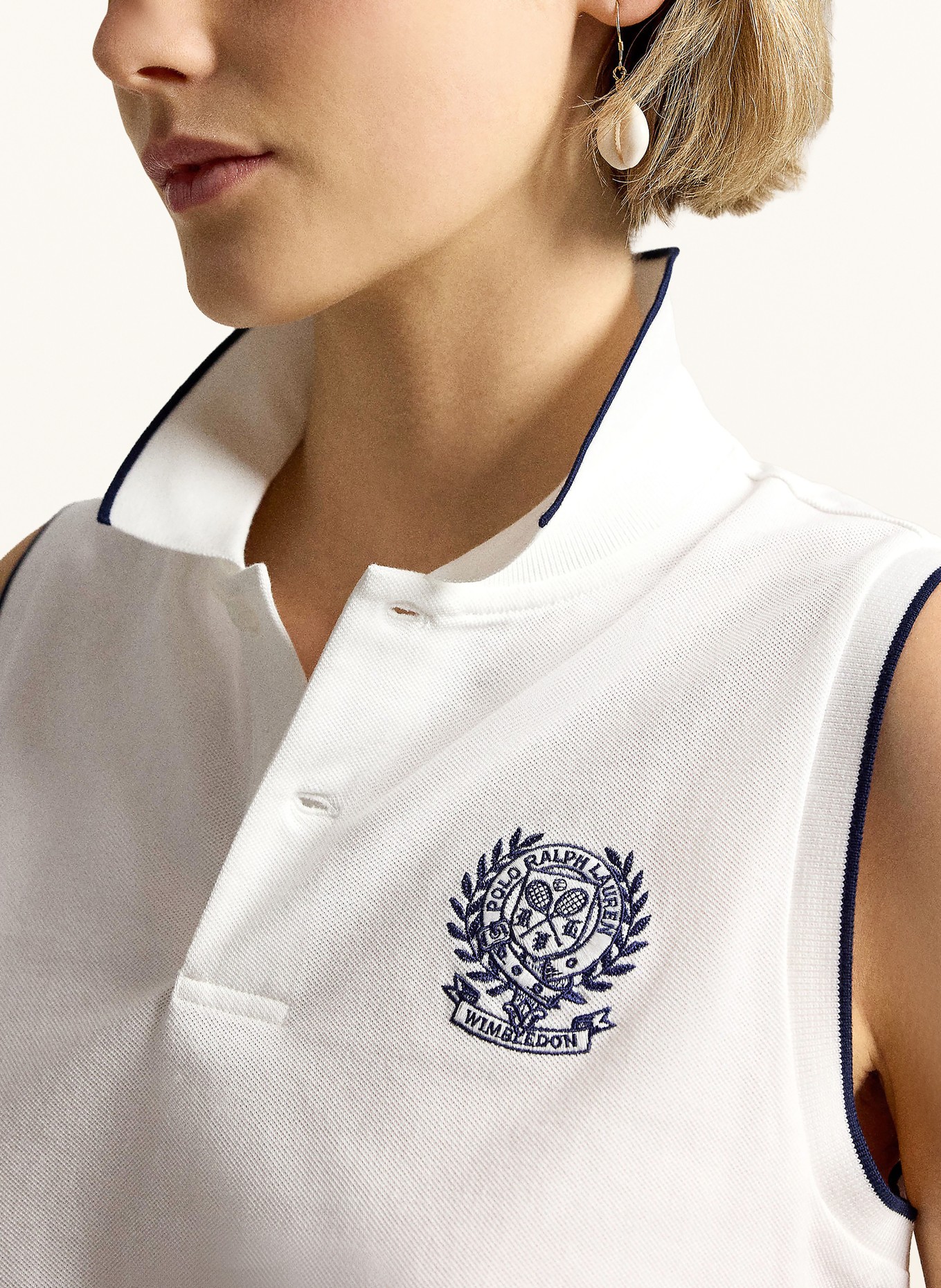 POLO RALPH LAUREN Piké polokošile: BÍLÁ