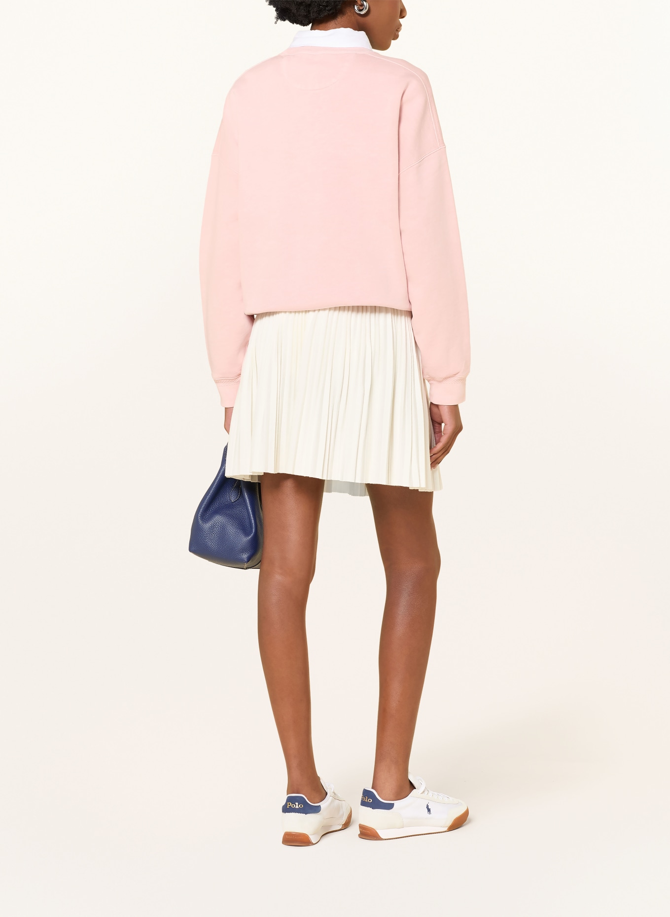 POLO RALPH LAUREN Sweat-shirt: ROSÉ / BLANC