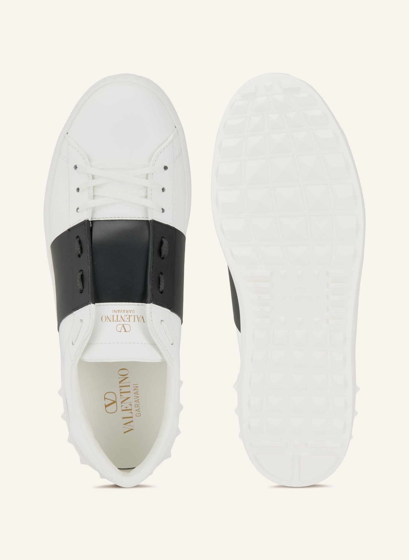 VALENTINO GARAVANI Sneakers OPEN: BLACK / WHITE