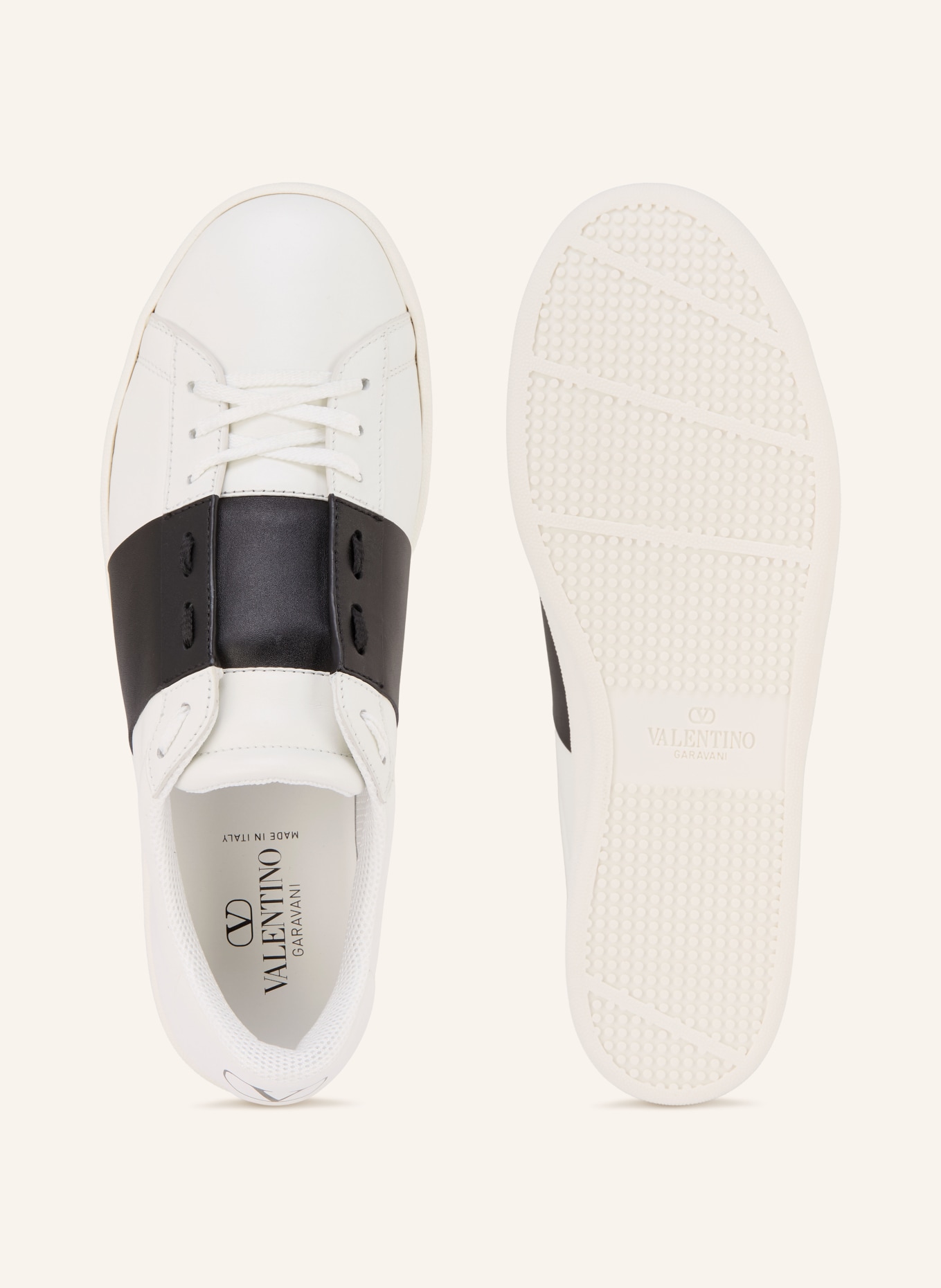 VALENTINO GARAVANI Tenisky OPEN ROYCO: ČERNÁ / BÍLÁ