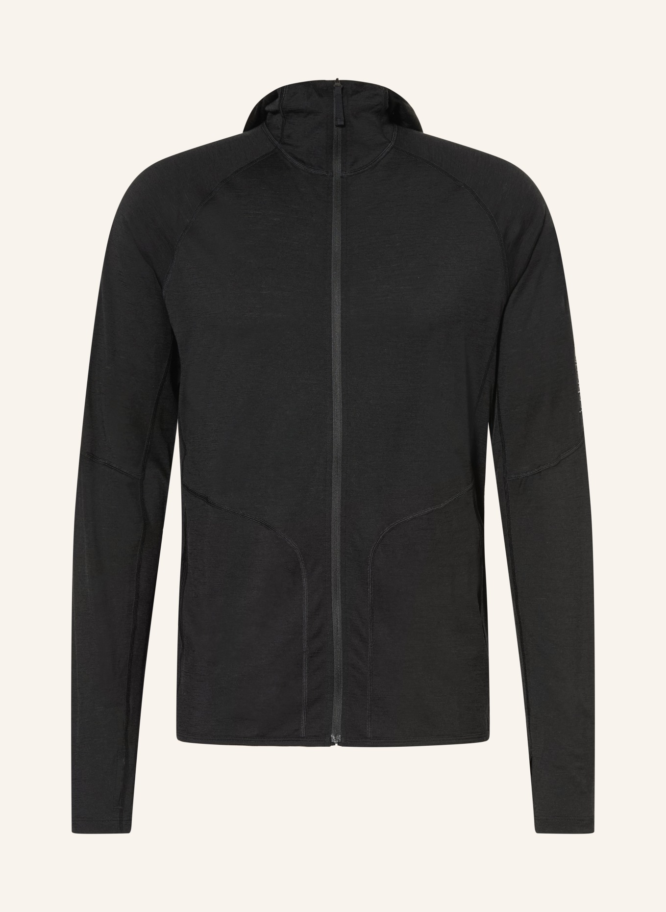 icebreaker 150 ACE Midlayer Jacket Made of Merino Wool: BLACK