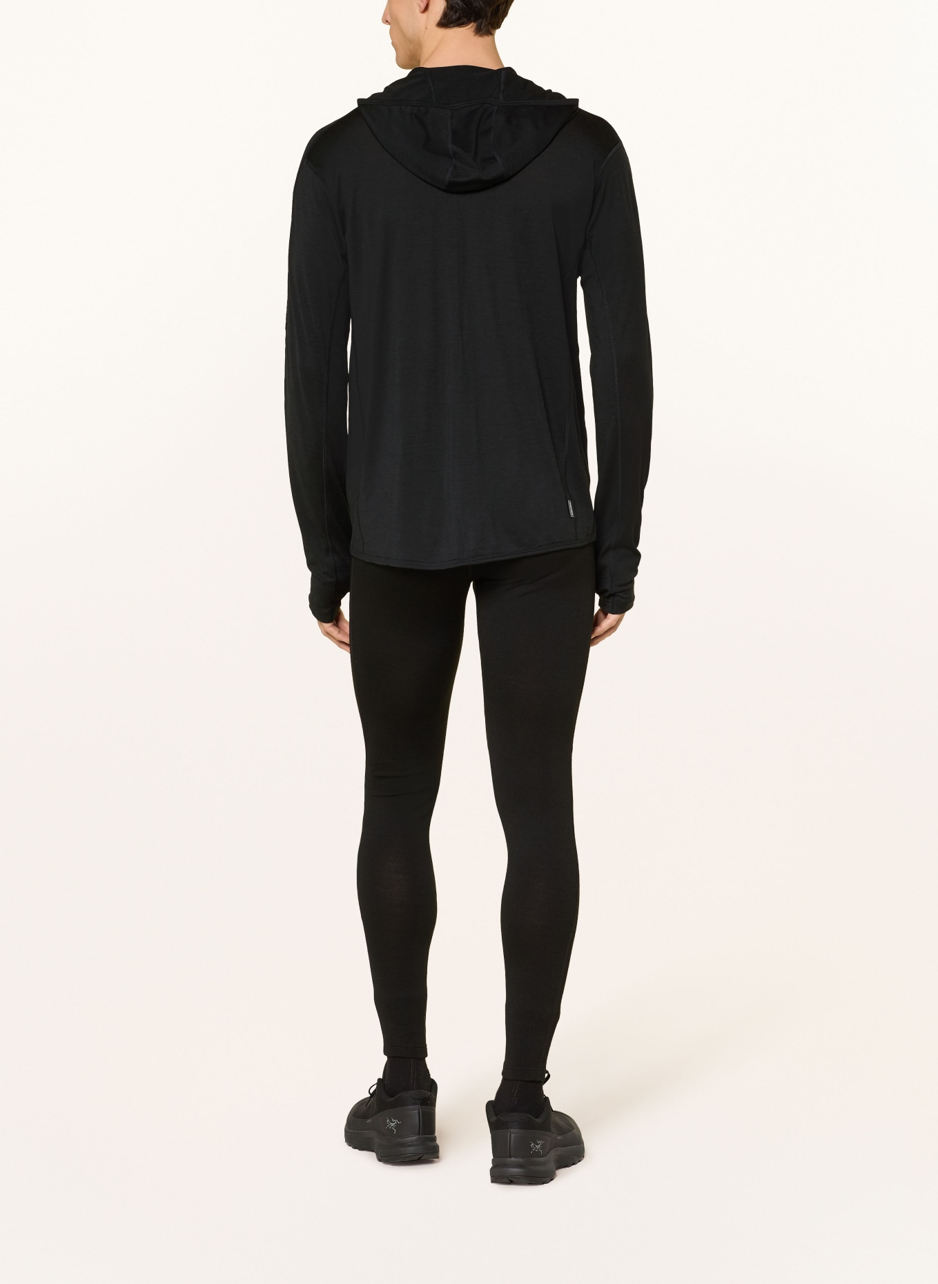 icebreaker 150 ACE Midlayer Jacket Made of Merino Wool: BLACK