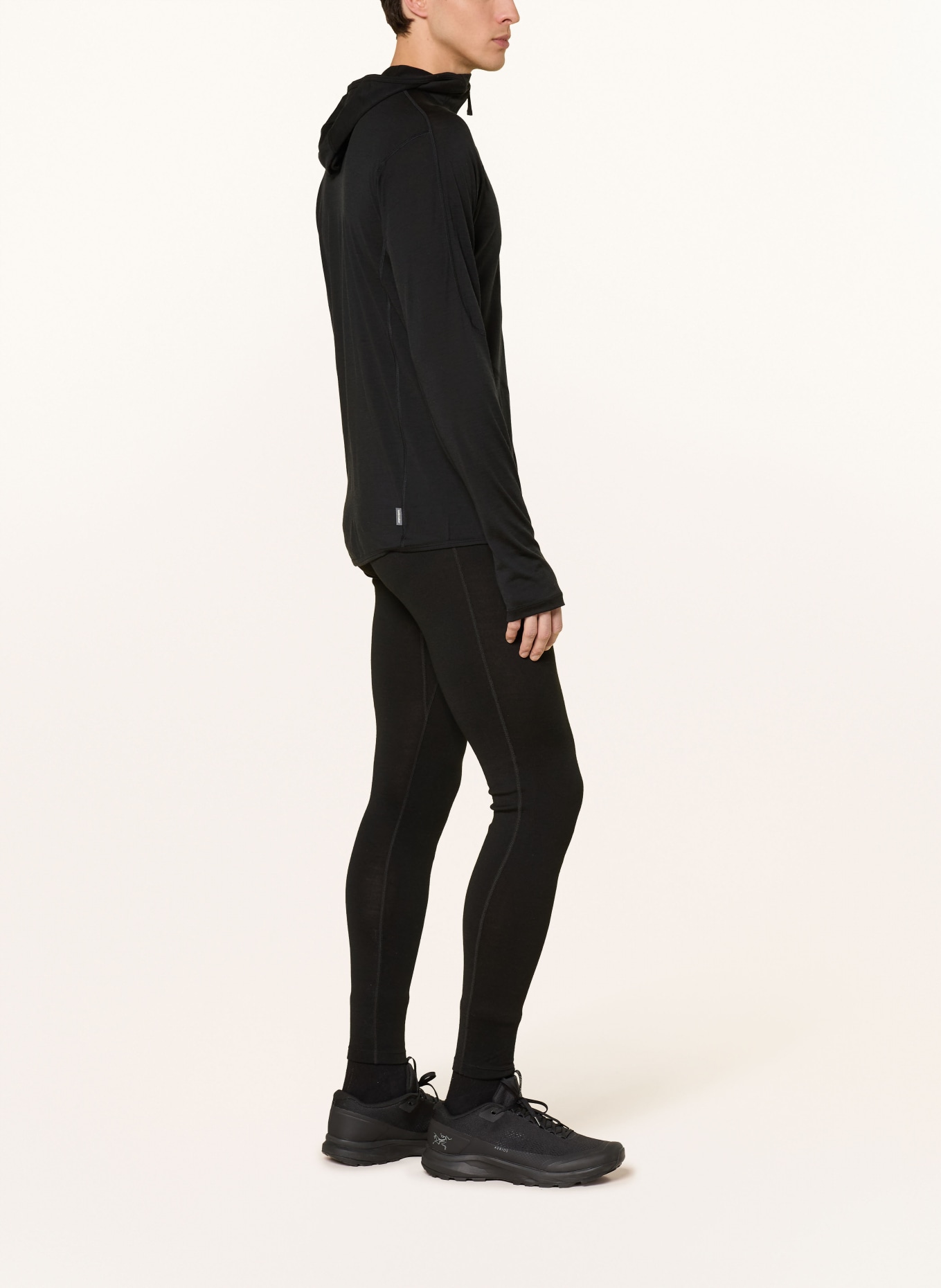 icebreaker 150 ACE Midlayer Jacket Made of Merino Wool: BLACK