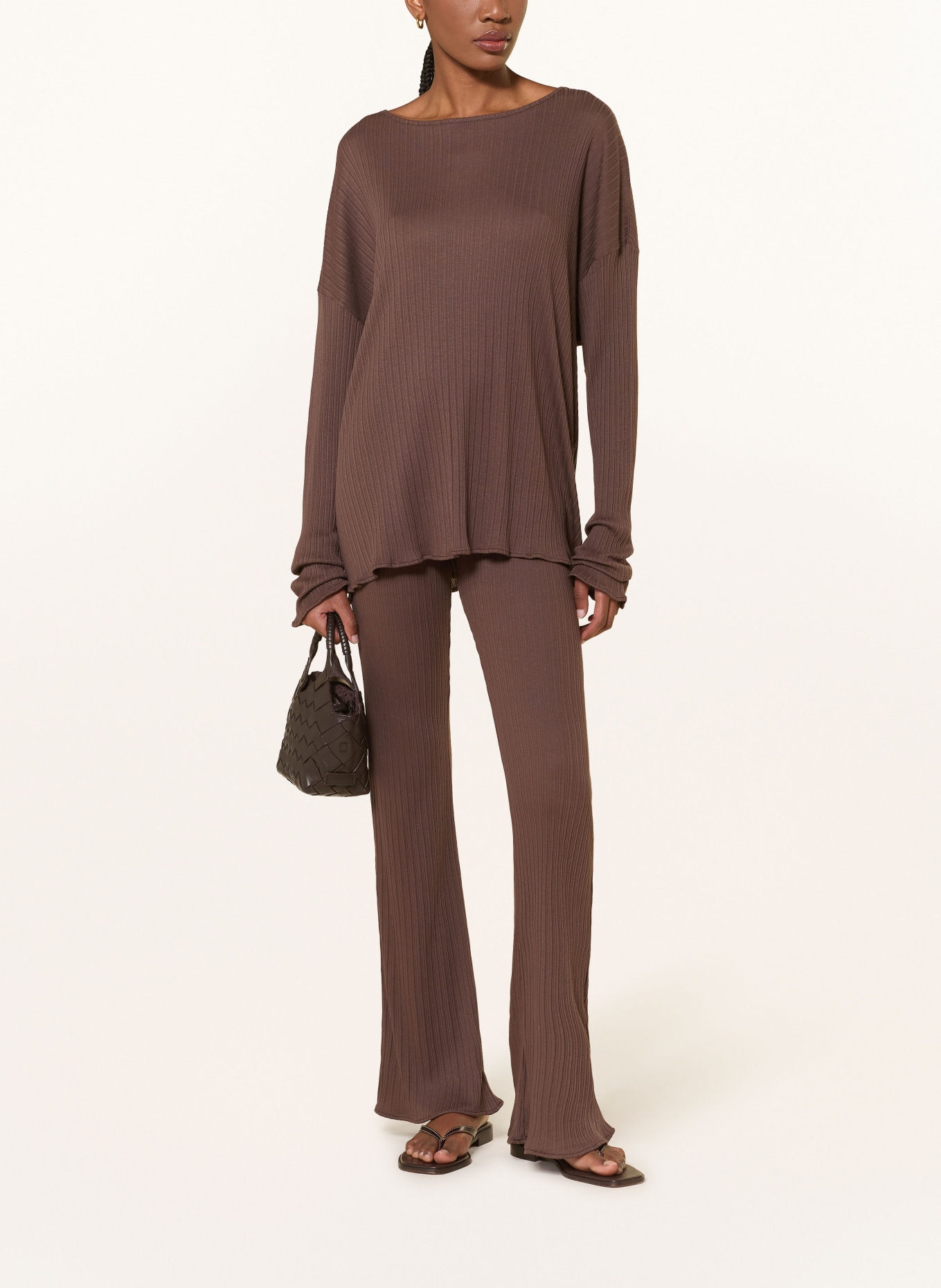 by Aylin Koenig Koszulka z długim rękawem MIL: CIEMNOBRĄZOWY