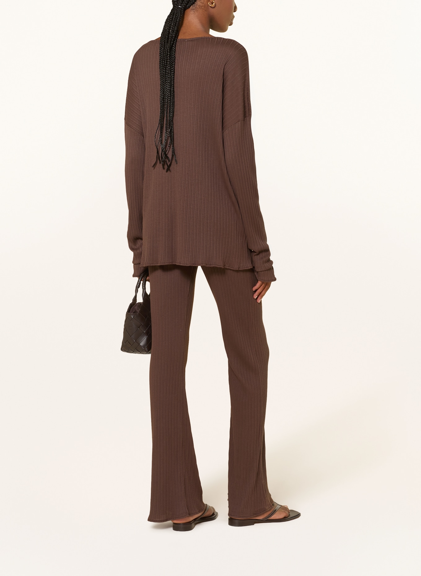 by Aylin Koenig Spodnie AURORA: CIEMNOBRĄZOWY