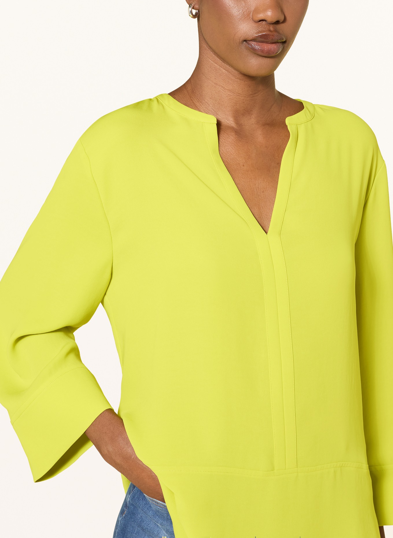 MARC CAIN Oversized-Blusenshirt mit 3/4-Arm: 513 apple green new