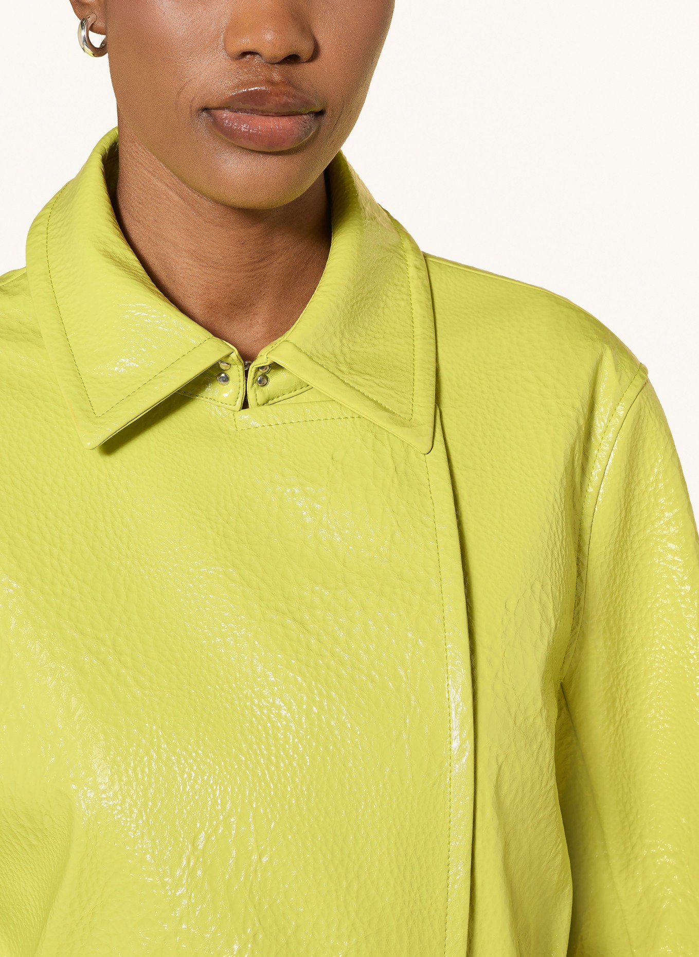 MARC CAIN Jacke in Lederoptik: 513 apple green new