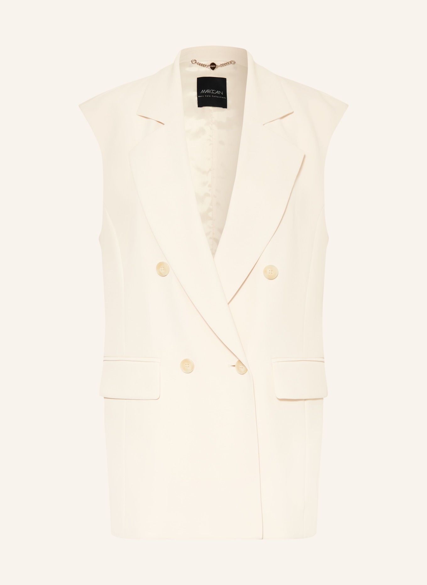 MARC CAIN Blazerweste: 112 bright ecru