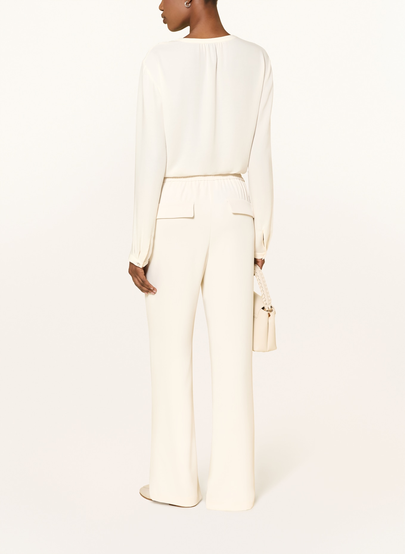 MARC CAIN Blusenshirt mit Volants: 112 bright ecru