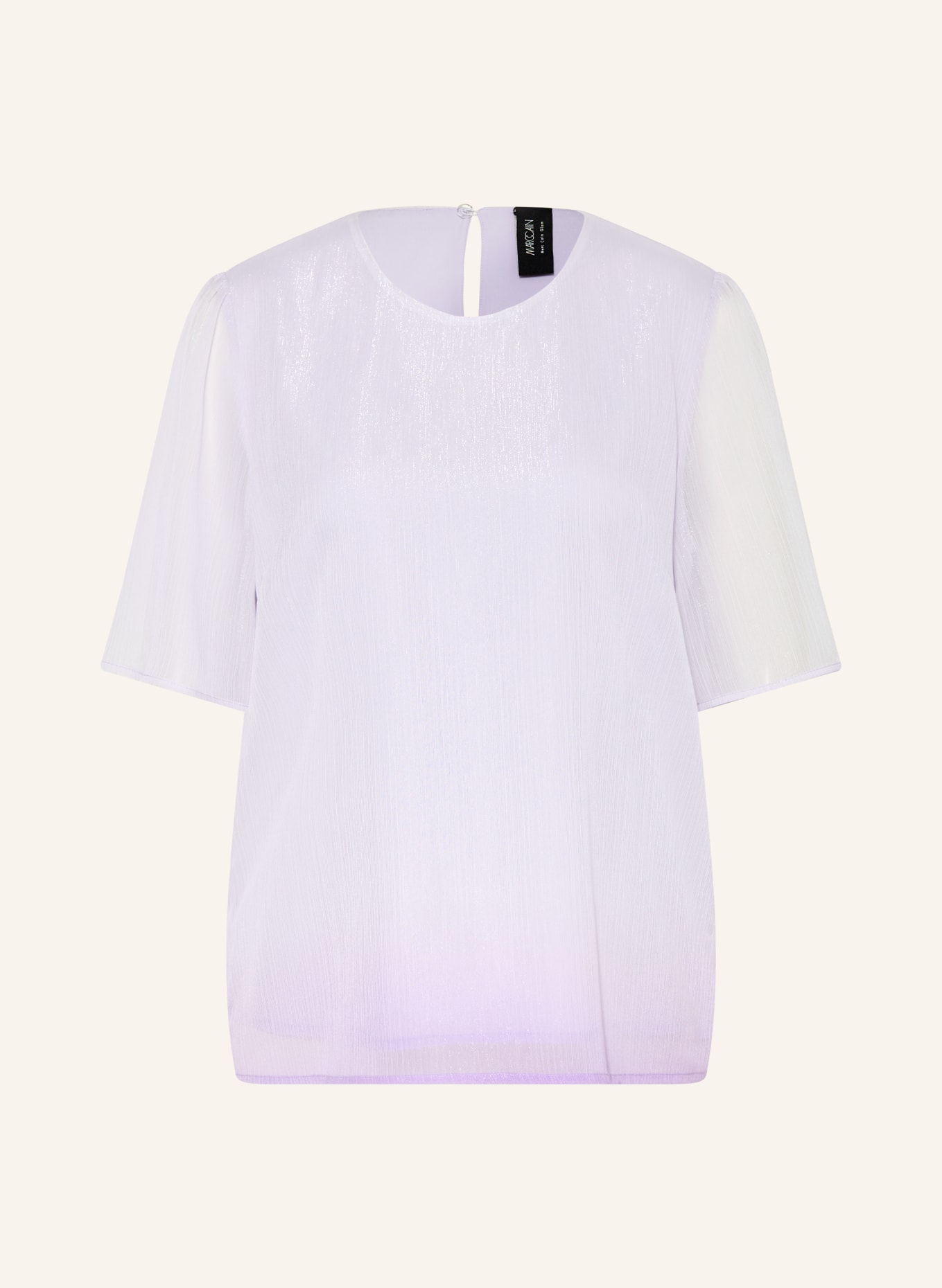 MARC CAIN Blusenshirt mit Glitzergarn: 715 purple heather