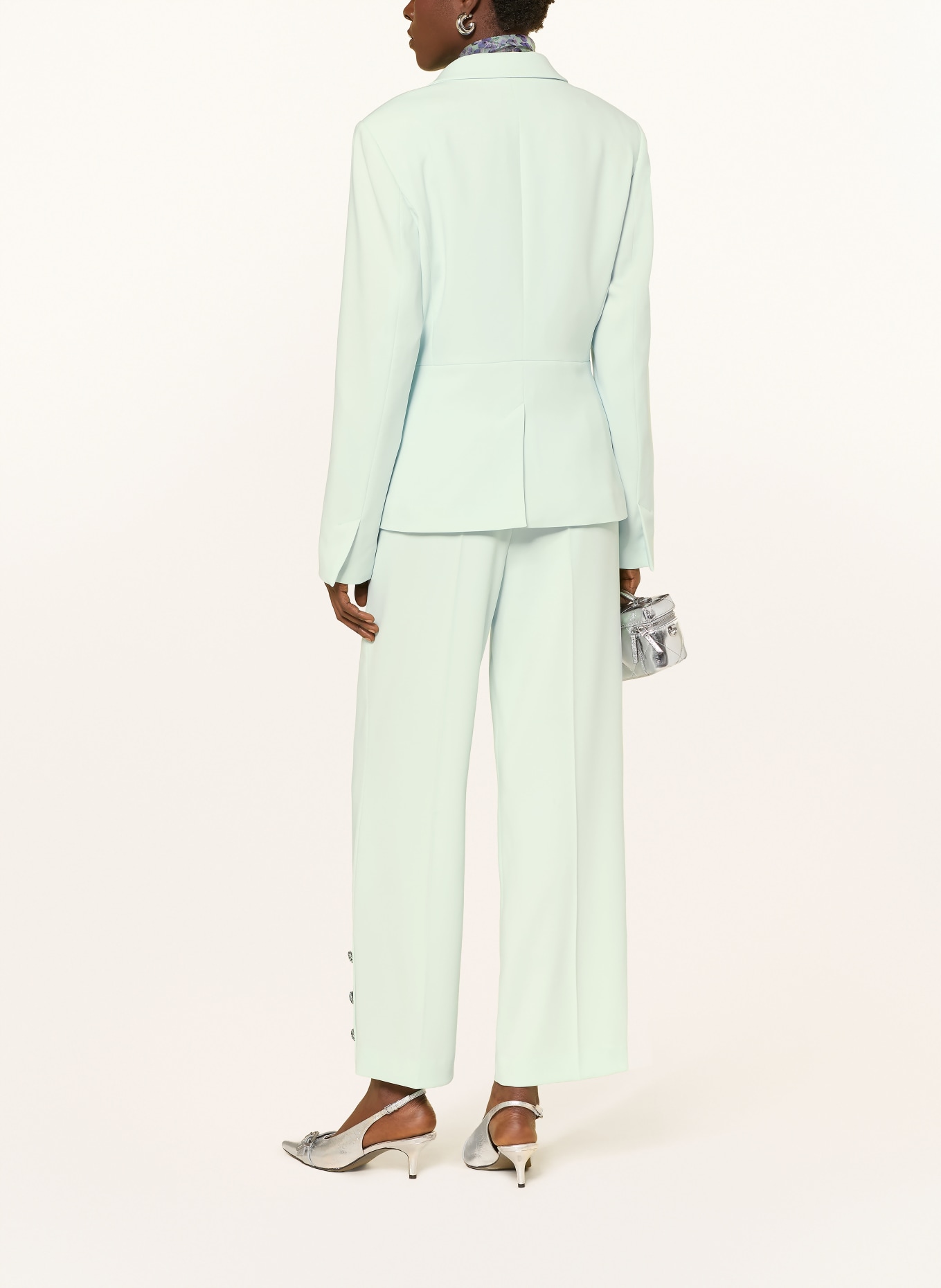 MARC CAIN WASCO Marlene Pants with Rhinestones: 502 misty jade