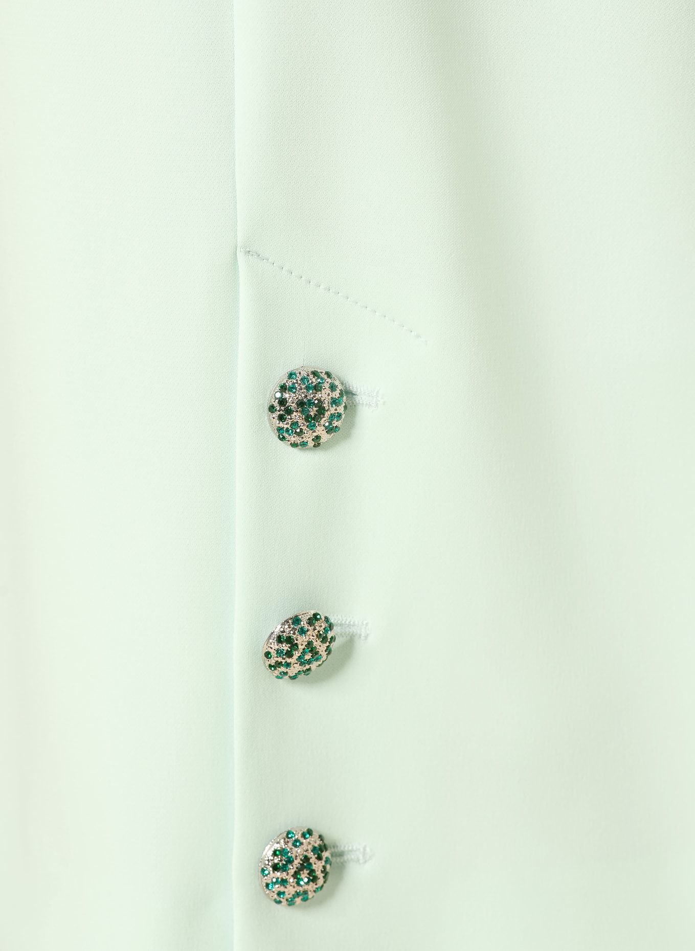 MARC CAIN WASCO Marlene Pants with Rhinestones: 502 misty jade