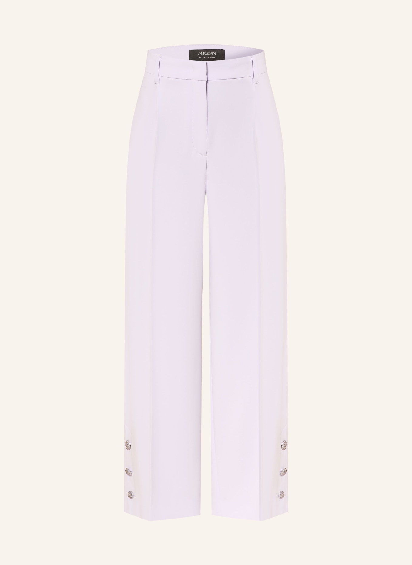 MARC CAIN WASCO Marlene Pants with Rhinestones: 715 purple heather