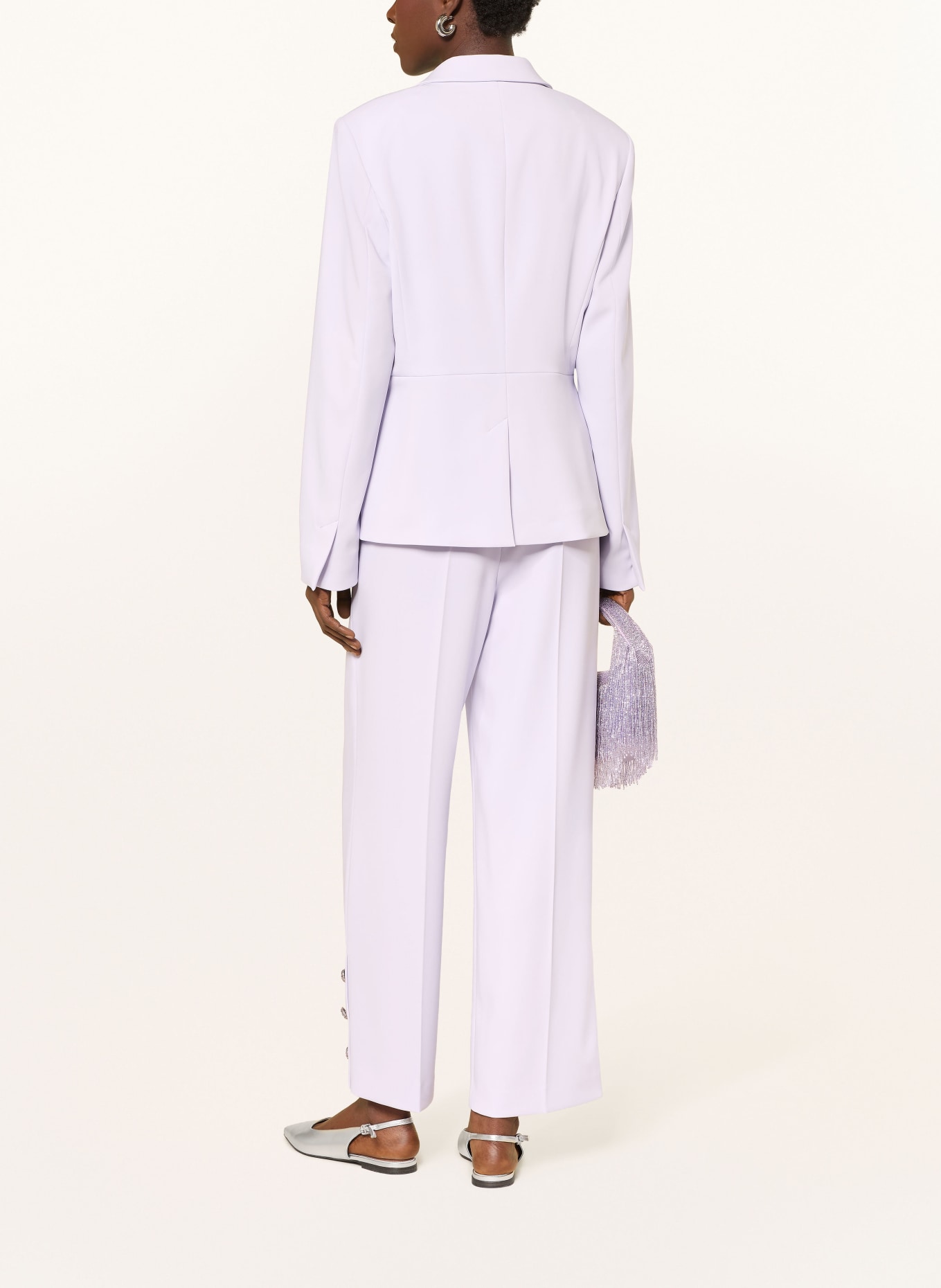 MARC CAIN WASCO Marlene Pants with Rhinestones: 715 purple heather