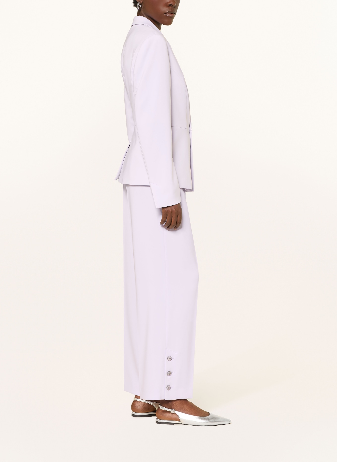 MARC CAIN WASCO Marlene Pants with Rhinestones: 715 purple heather