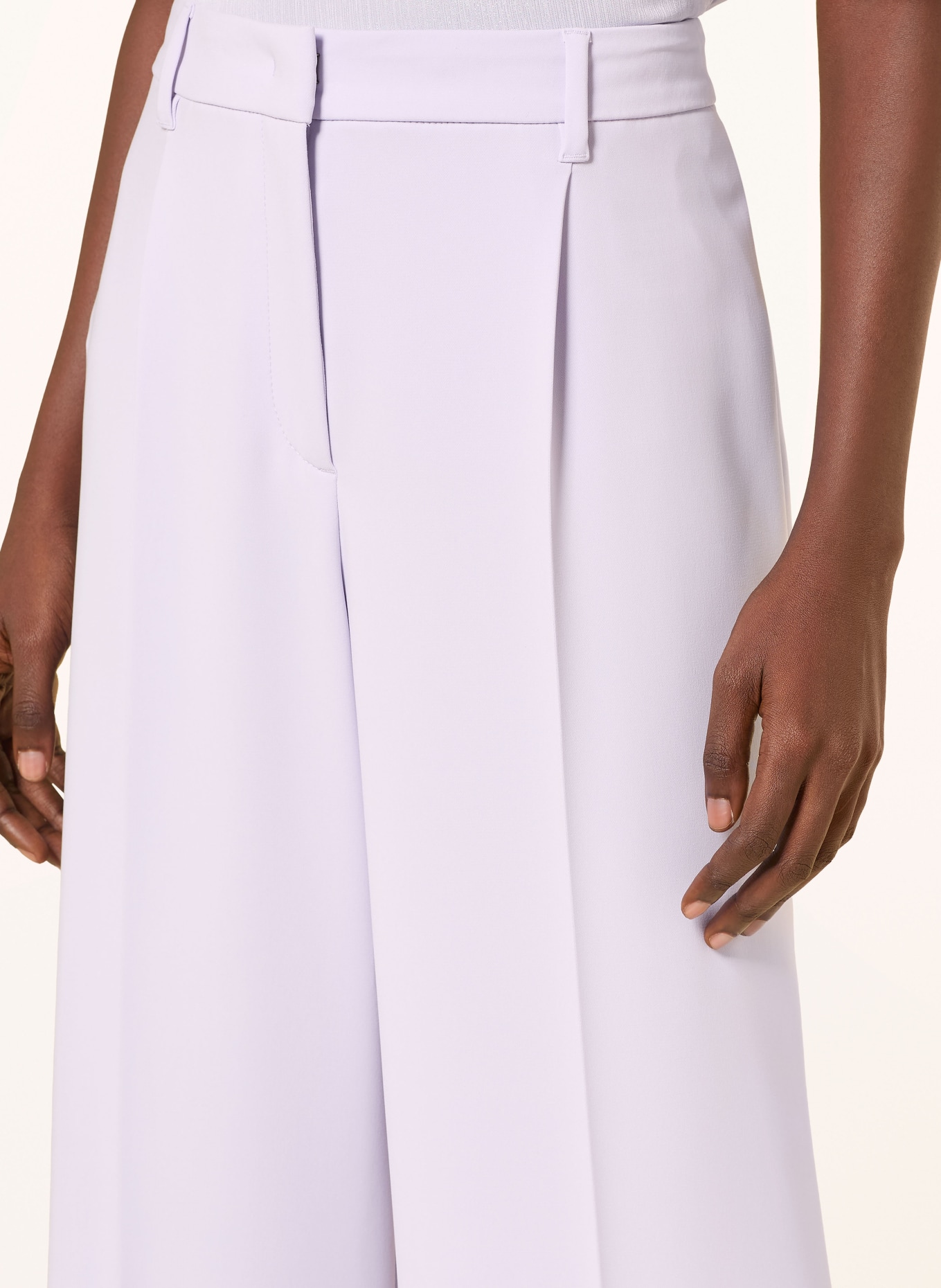 MARC CAIN WASCO Marlene Pants with Rhinestones: 715 purple heather
