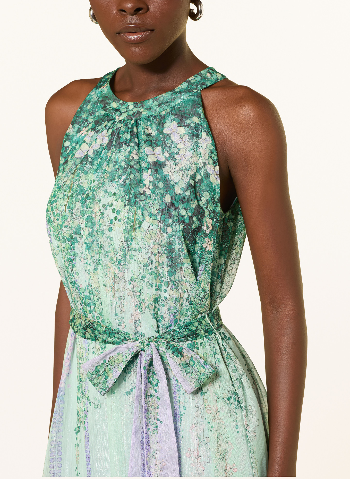 MARC CAIN Abendkleid mit Glitzergarn: 715 purple heather