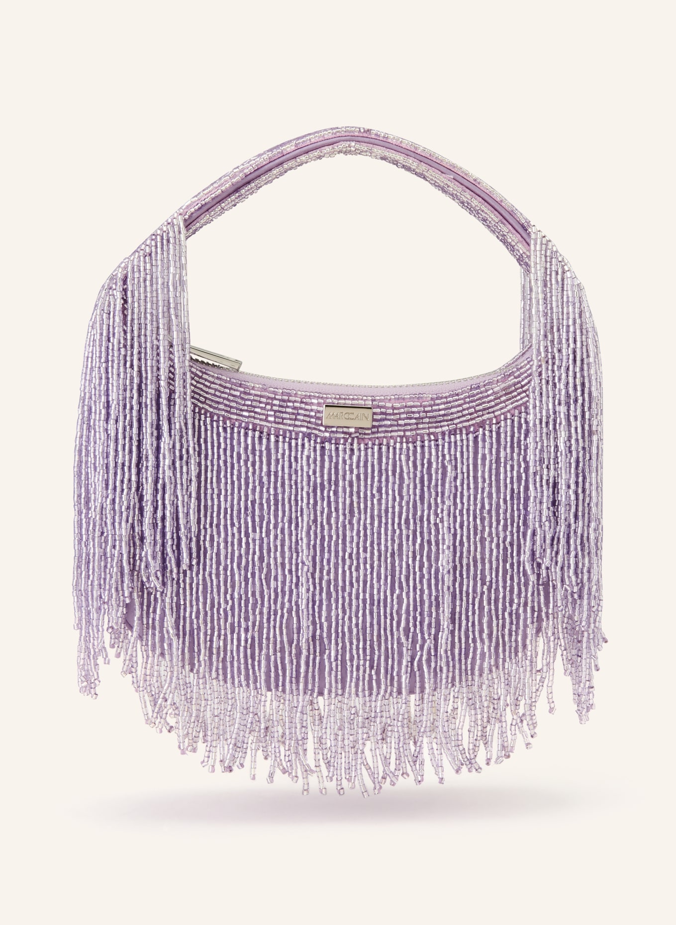 MARC CAIN MINI Handbag with Decorative Beads: 715 purple heather