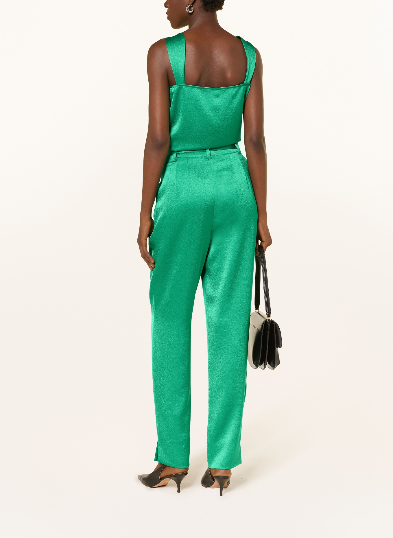 MARC CAIN Bluzka z satyny: 553 pepper green