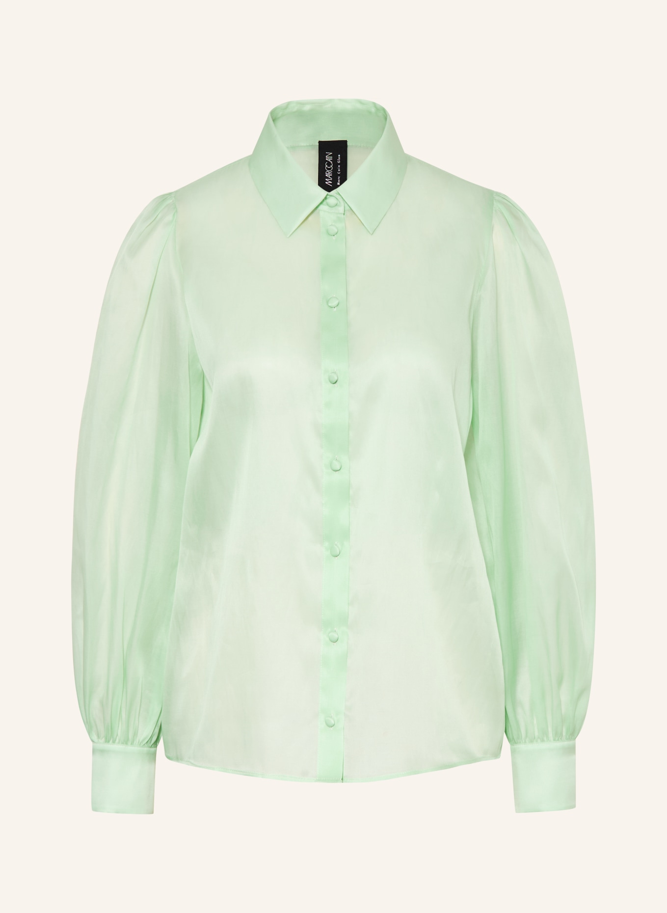 MARC CAIN Silk blouse: 502 misty jade