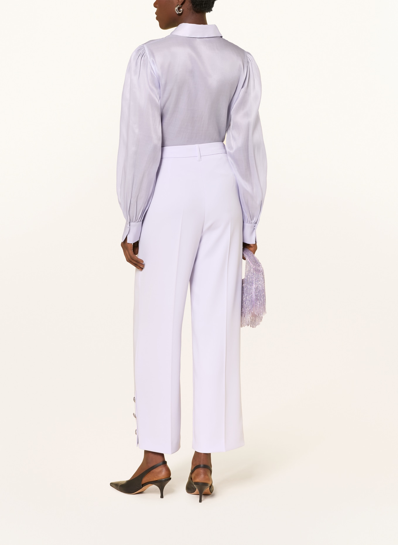 MARC CAIN Hemdbluse mit Seide: 715 purple heather