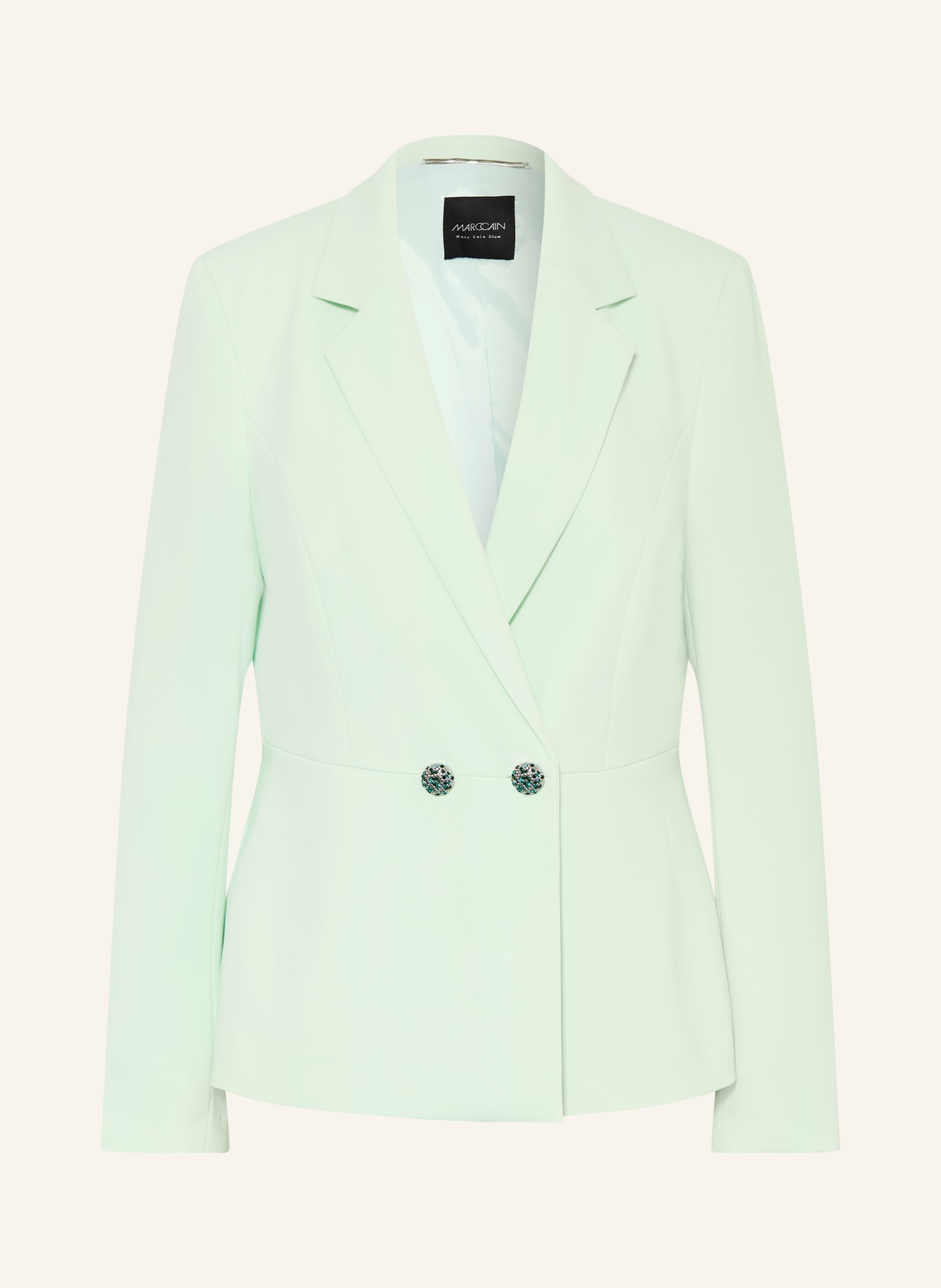 MARC CAIN Blazer mit Schmucksteinen: 502 misty jade