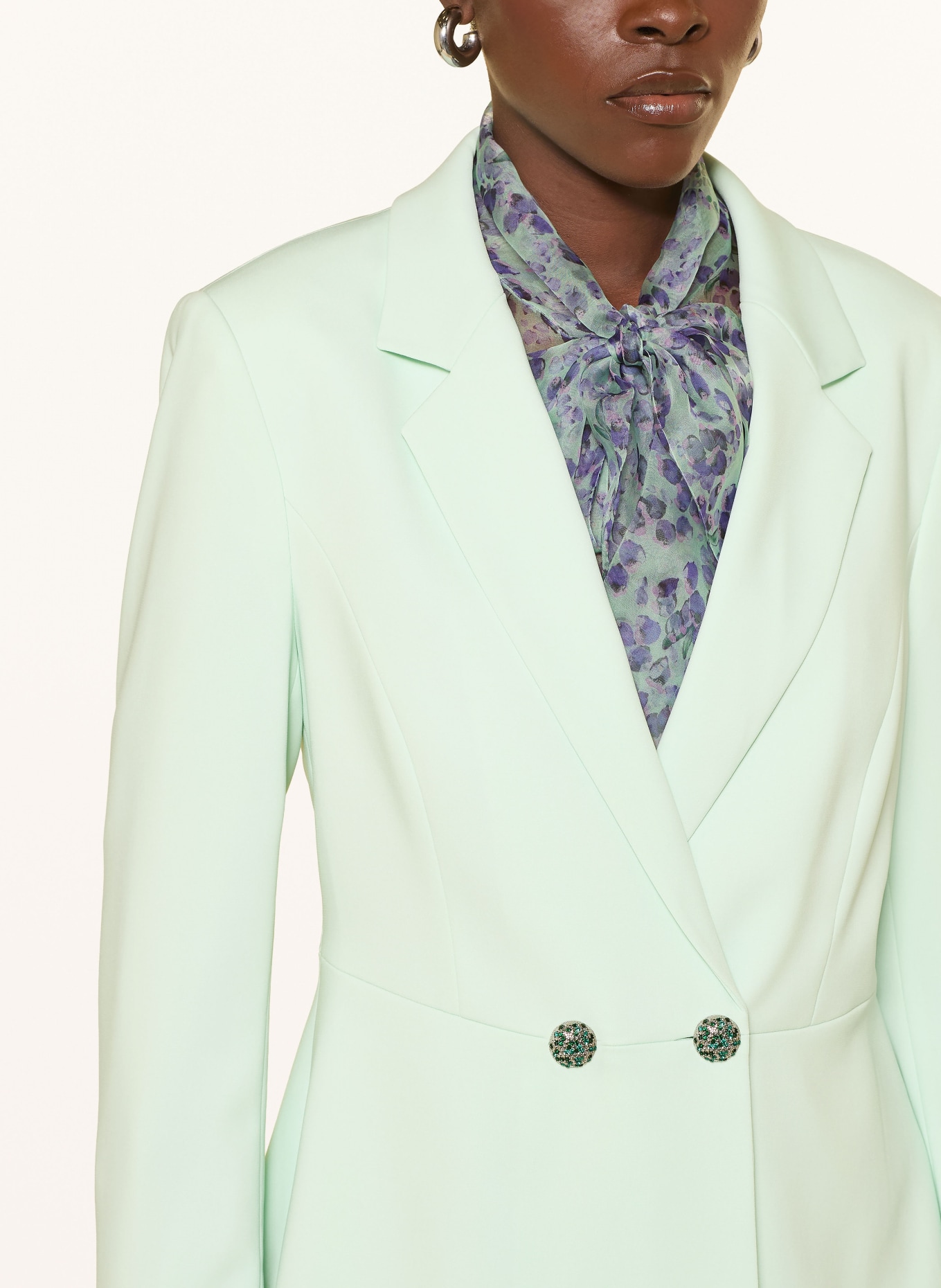 MARC CAIN Blazer mit Schmucksteinen: 502 misty jade